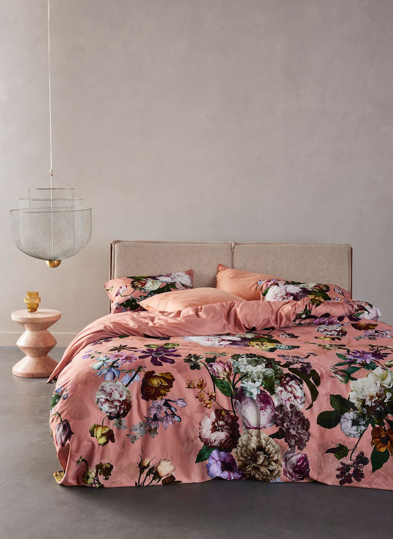 ESSENZA Bettwäsche FLEUR zum Wenden: ROSA / HELLROSA / GRÜN