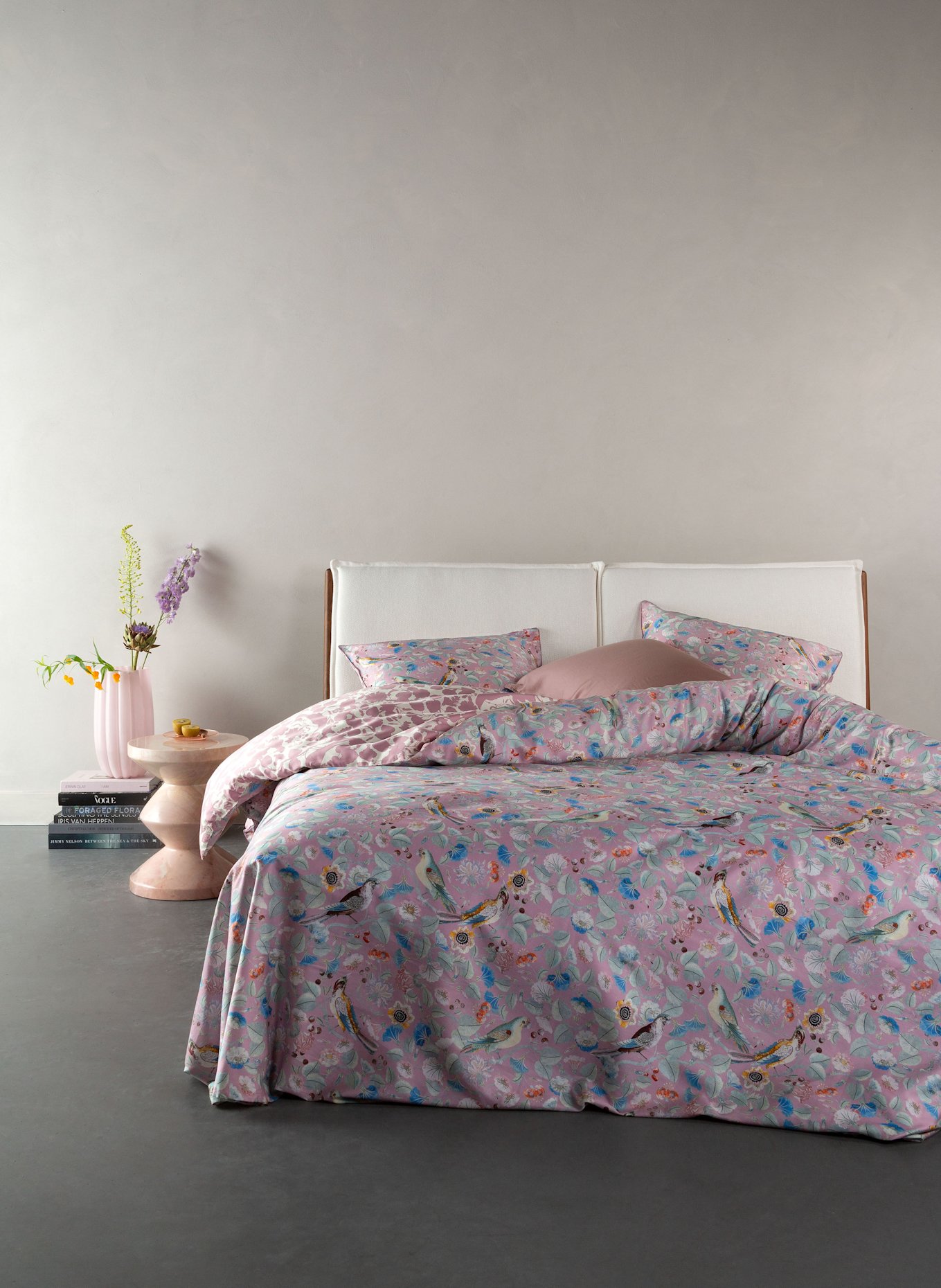 ESSENZA Pościel dwustronna ALESTE: RÓŻOWY / JASNOFIOLETOWY