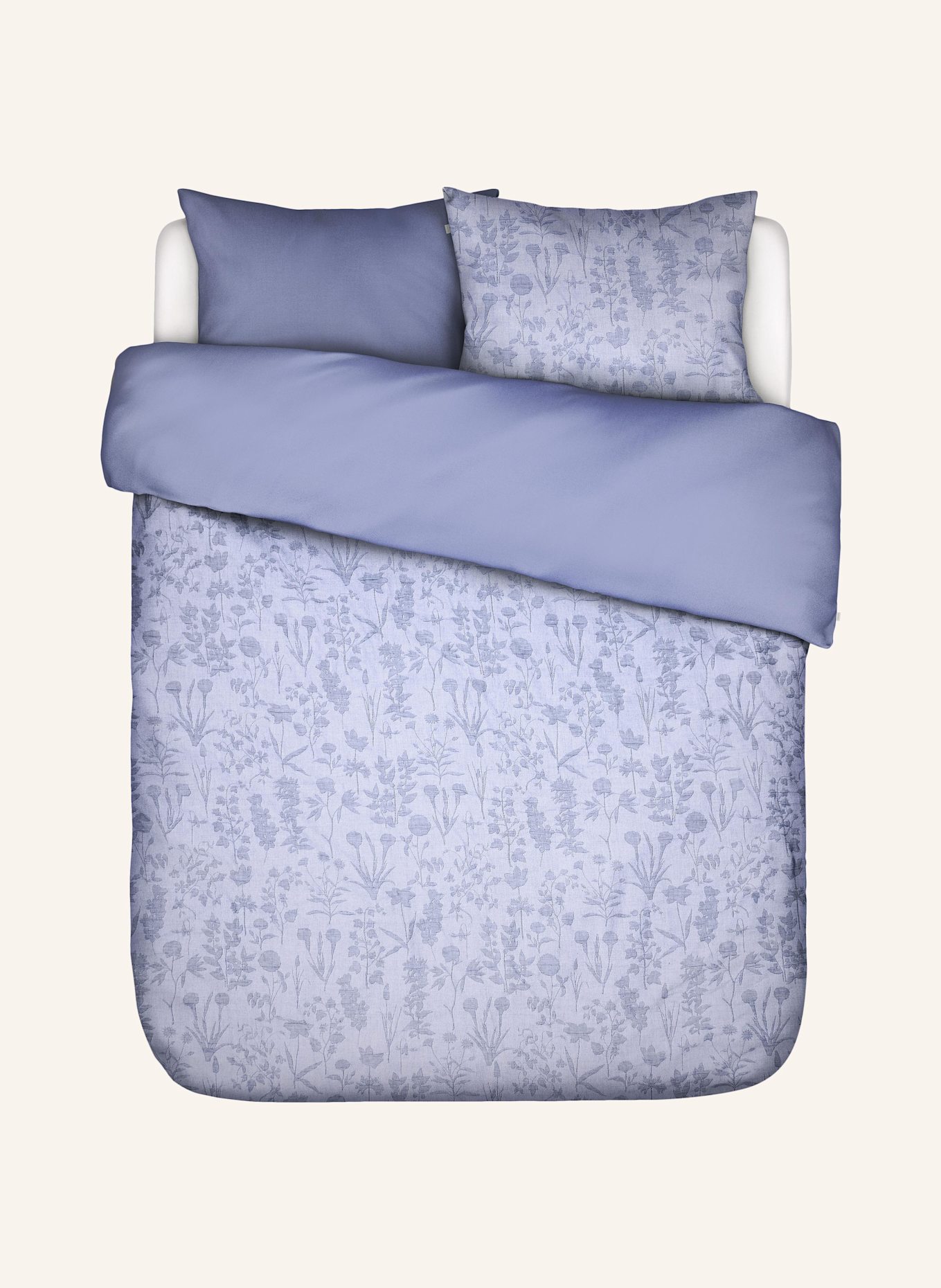 ESSENZA Linge de lit réversible MARIBEL: BLEU