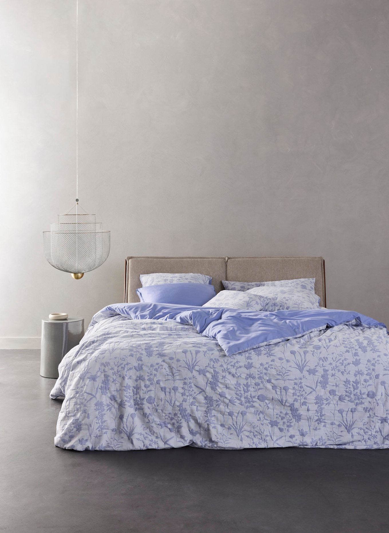 ESSENZA Linge de lit réversible MARIBEL: BLEU