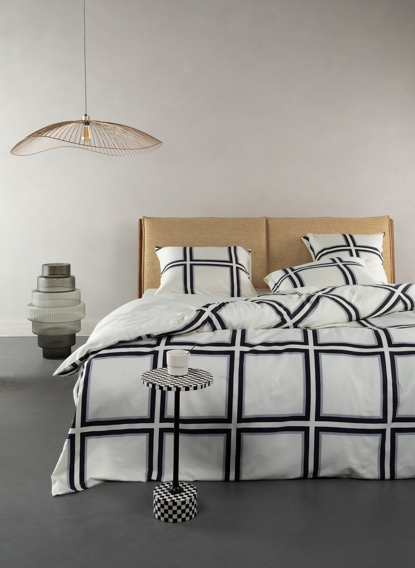 ESSENZA Bettwäsche LUCA zum Wenden: SCHWARZ / CREME