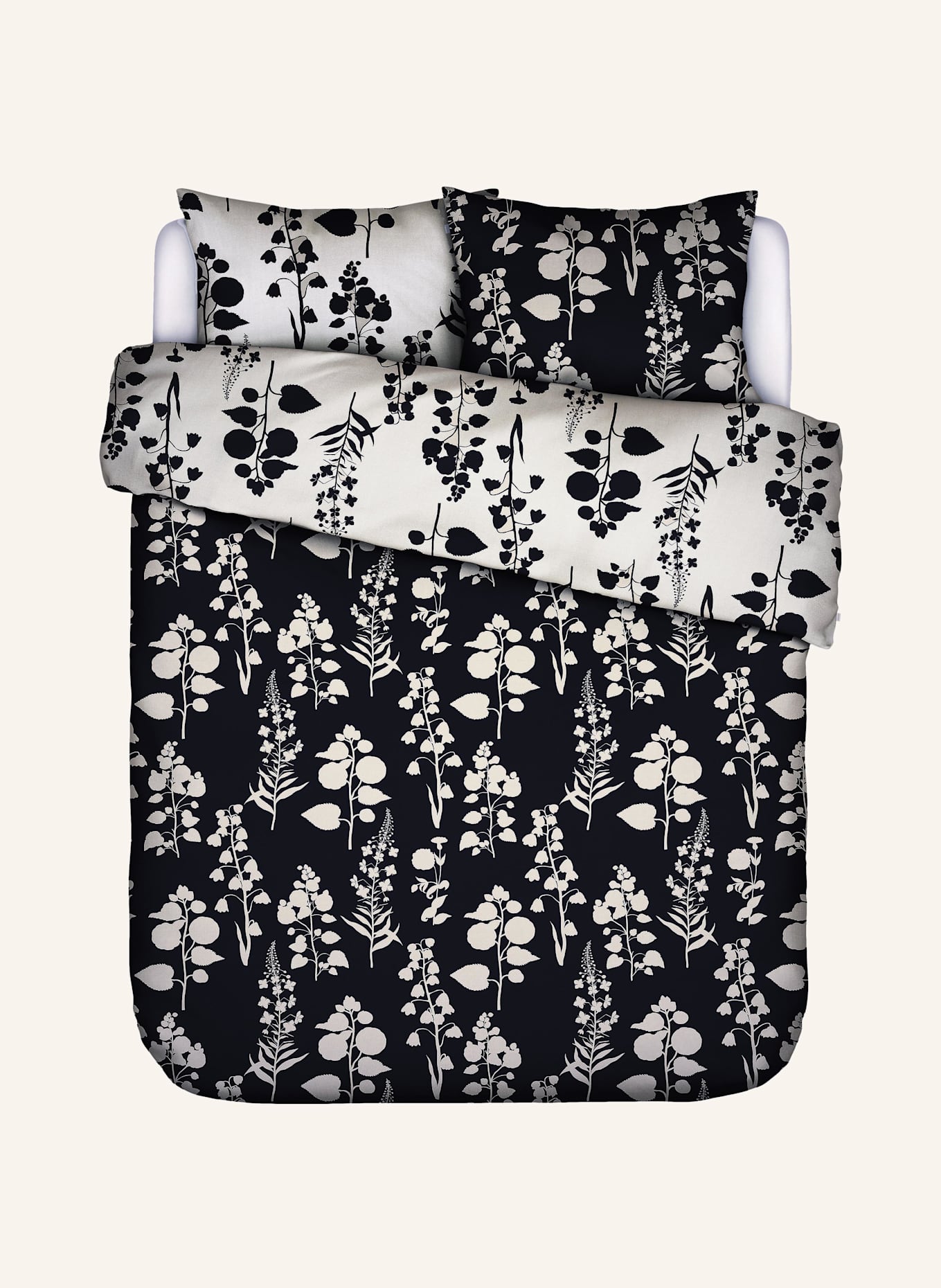 ESSENZA Bettwäsche LUCA zum Wenden: SCHWARZ / WEISS