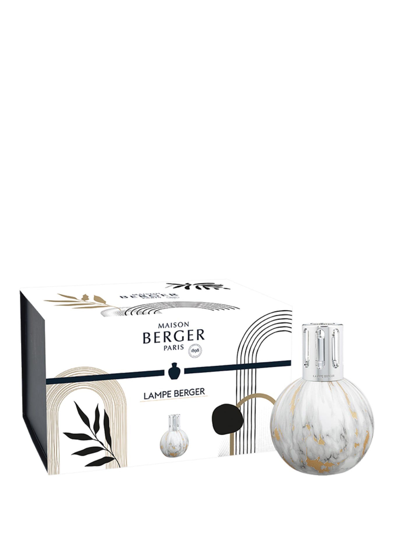MAISON BERGER PARIS LAMPE MARBRURE BLANCHE: WEISS
