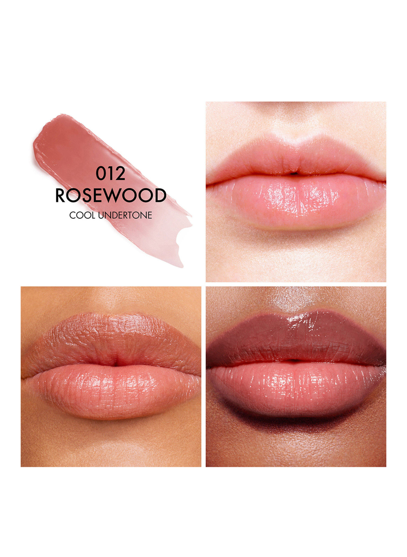 DIOR DIOR ADDICT LIP GLOW: 012 ROSEWOOD KÜHLER UNTERTON