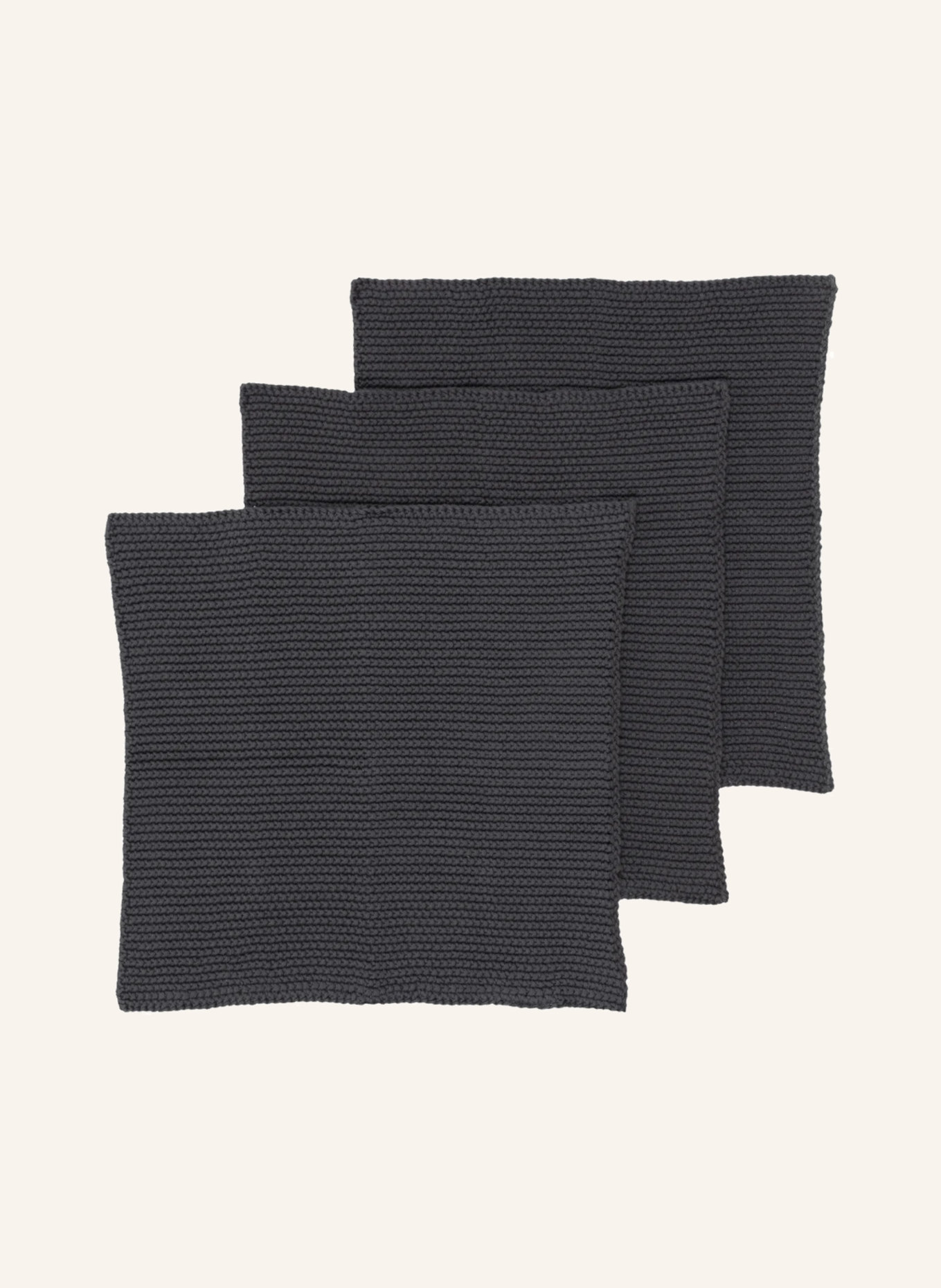 blomus 3er-Set Spültücher WIPE PERLA: DUNKELGRAU