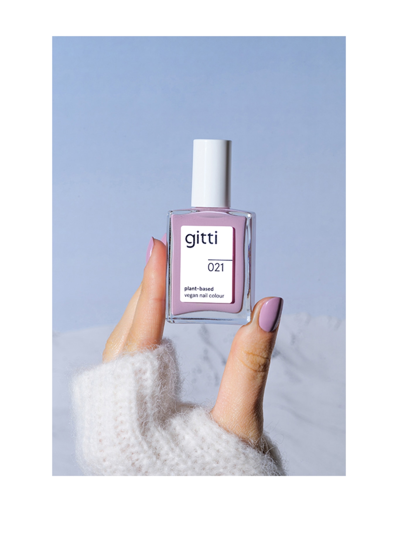 gitti PLANT-BASED VEGAN NAIL COLOUR: NO. 021 - LILAC SNOW