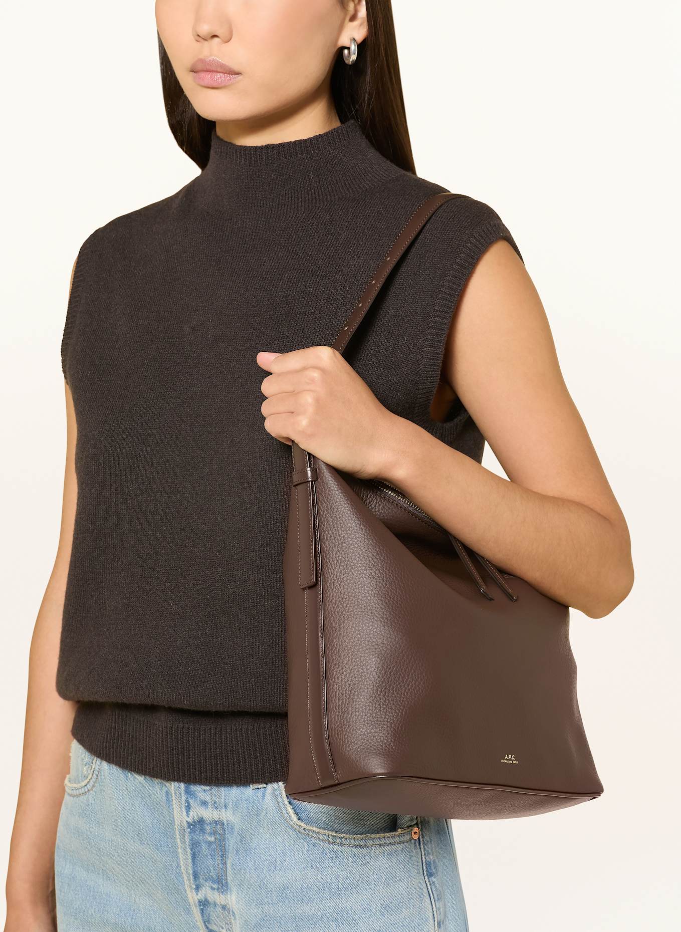 A.P.C. Hobo-Bag VERA: TAUPE