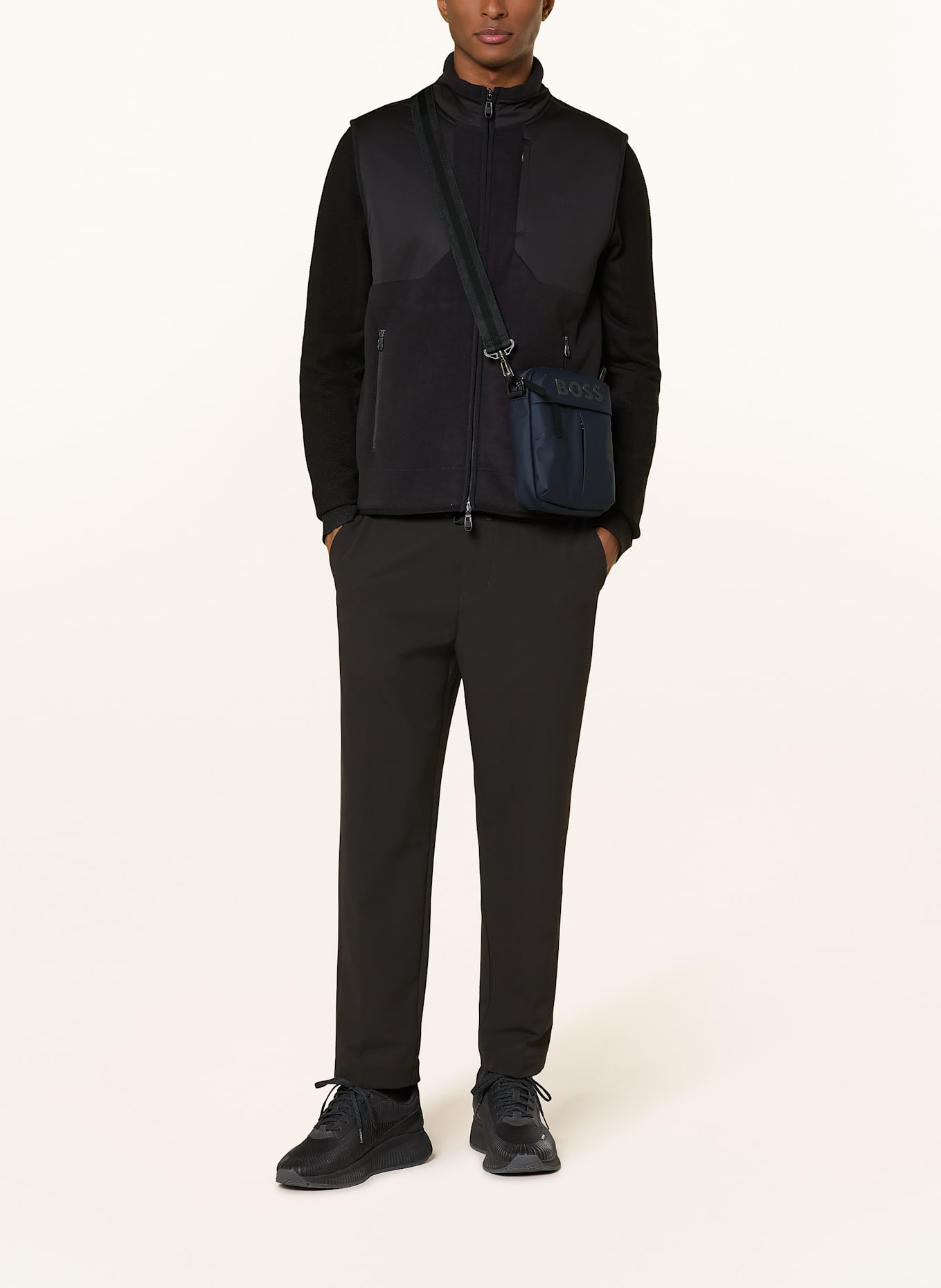 BOSS Torba na ramię STORMY: GRANATOWY