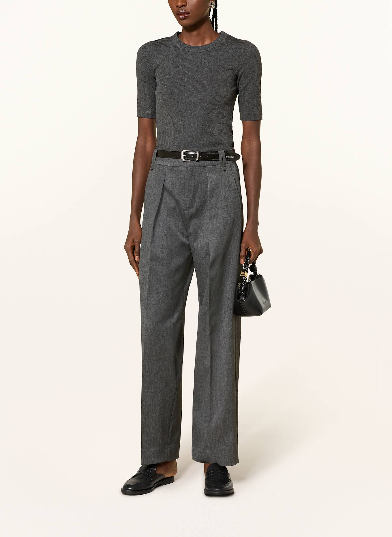 InWear T-Shirt DAGNAIW: DUNKELGRAU