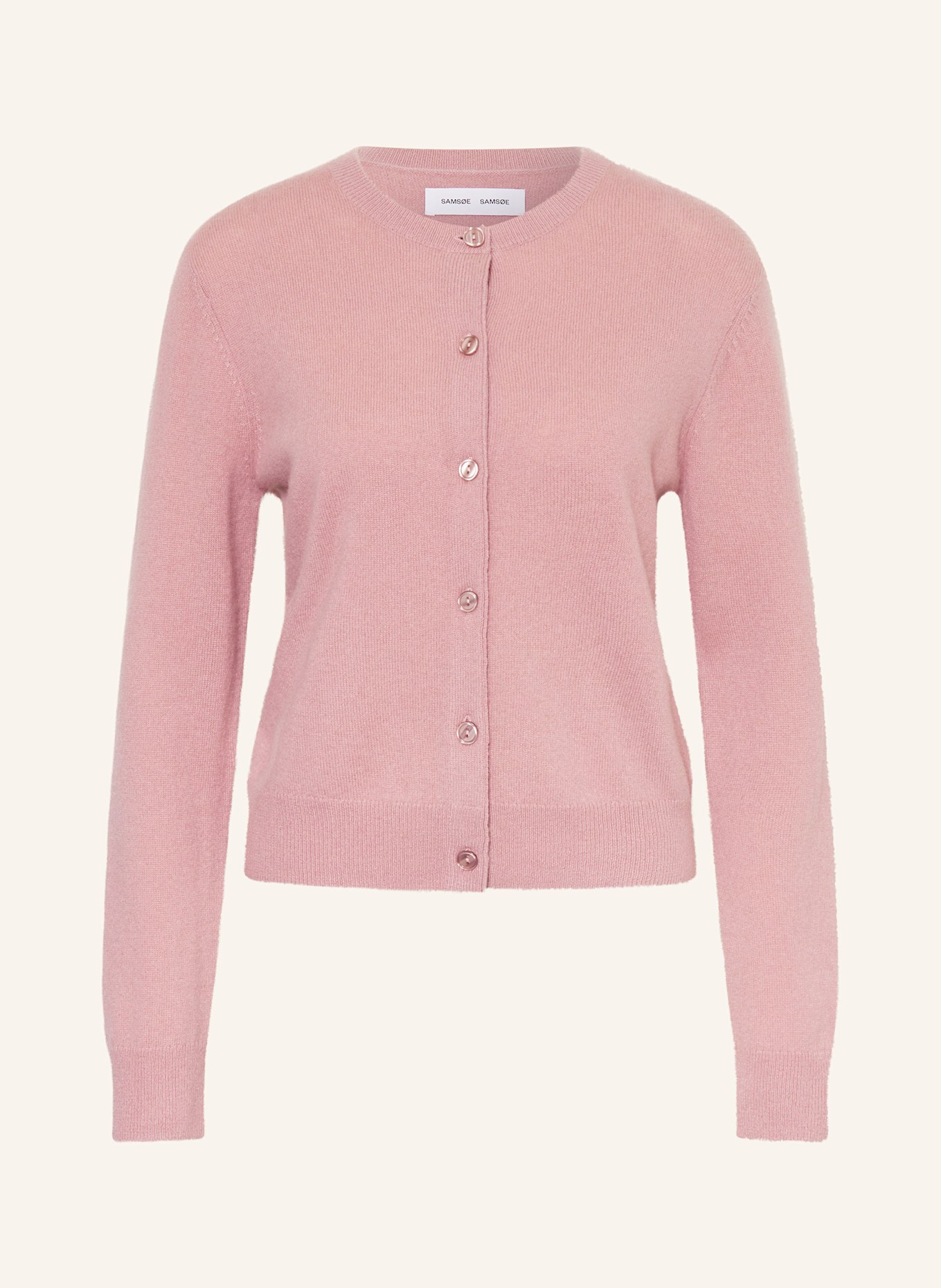 SAMSØE  SAMSØE SABOSTON cashmere cardigan: ROSE