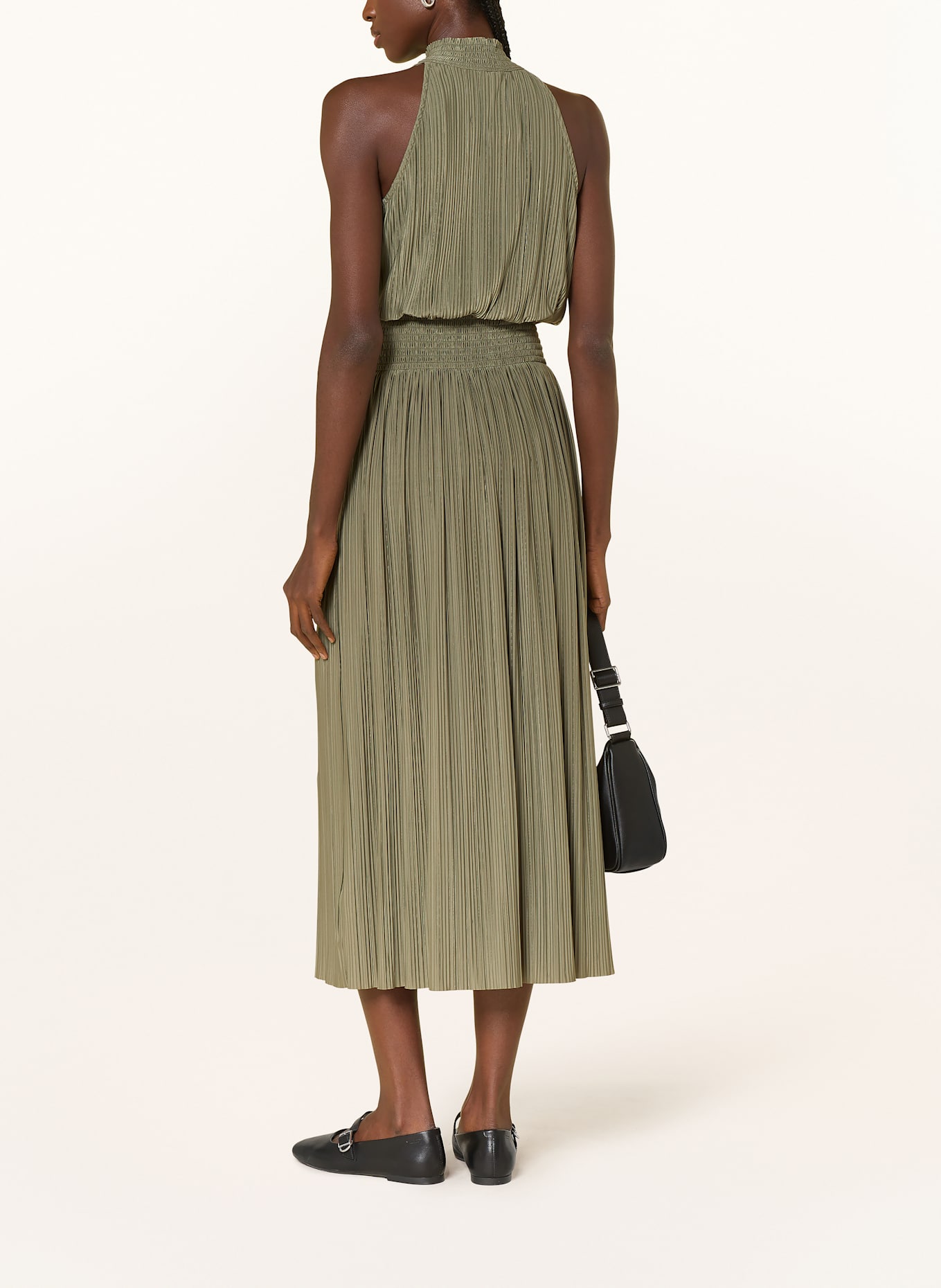 SAMSØE  SAMSØE Plisseekleid UMA: HELLGRÜN