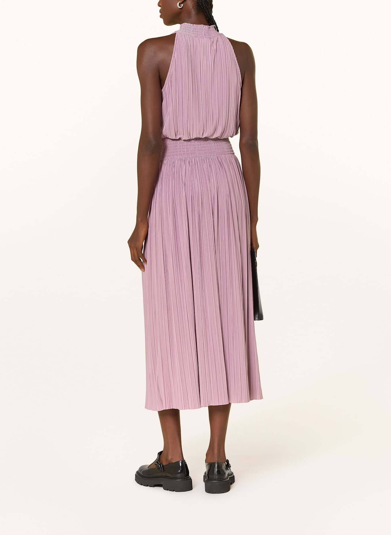 SAMSØE  SAMSØE Plisované šaty UMA: RŮŽOVÁ