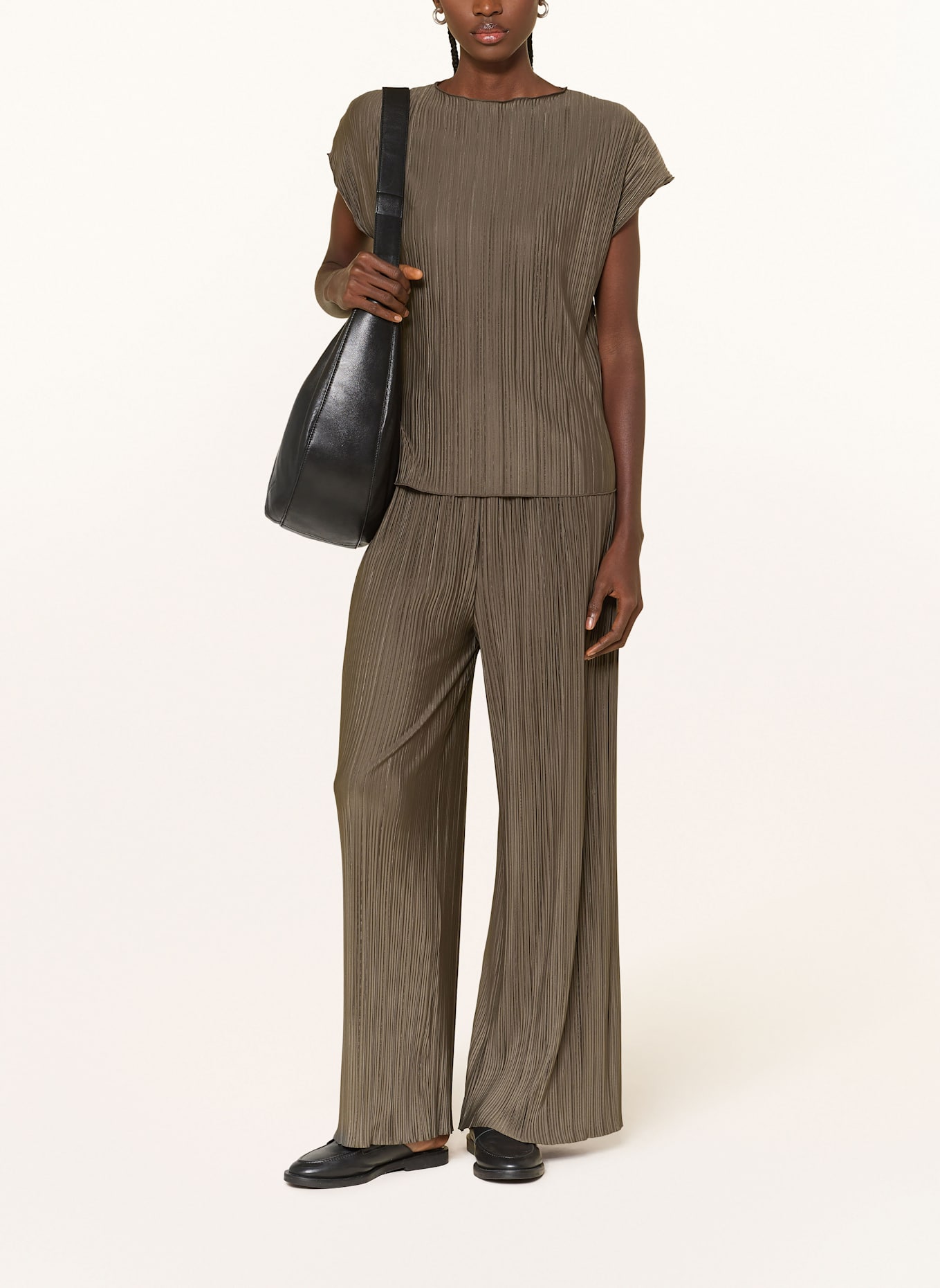 SAMSØE  SAMSØE Plisseehose UMA: BRAUN