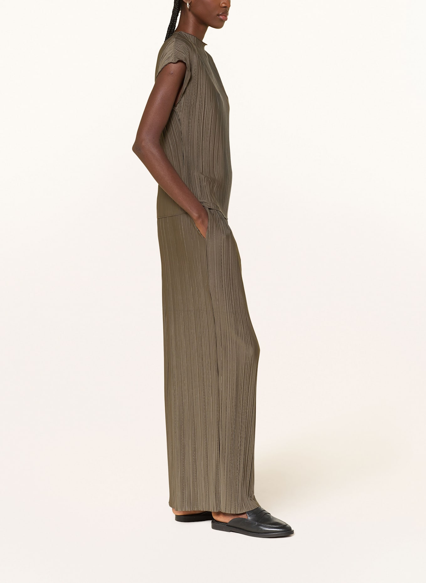 SAMSØE  SAMSØE Plisseehose UMA: BRAUN