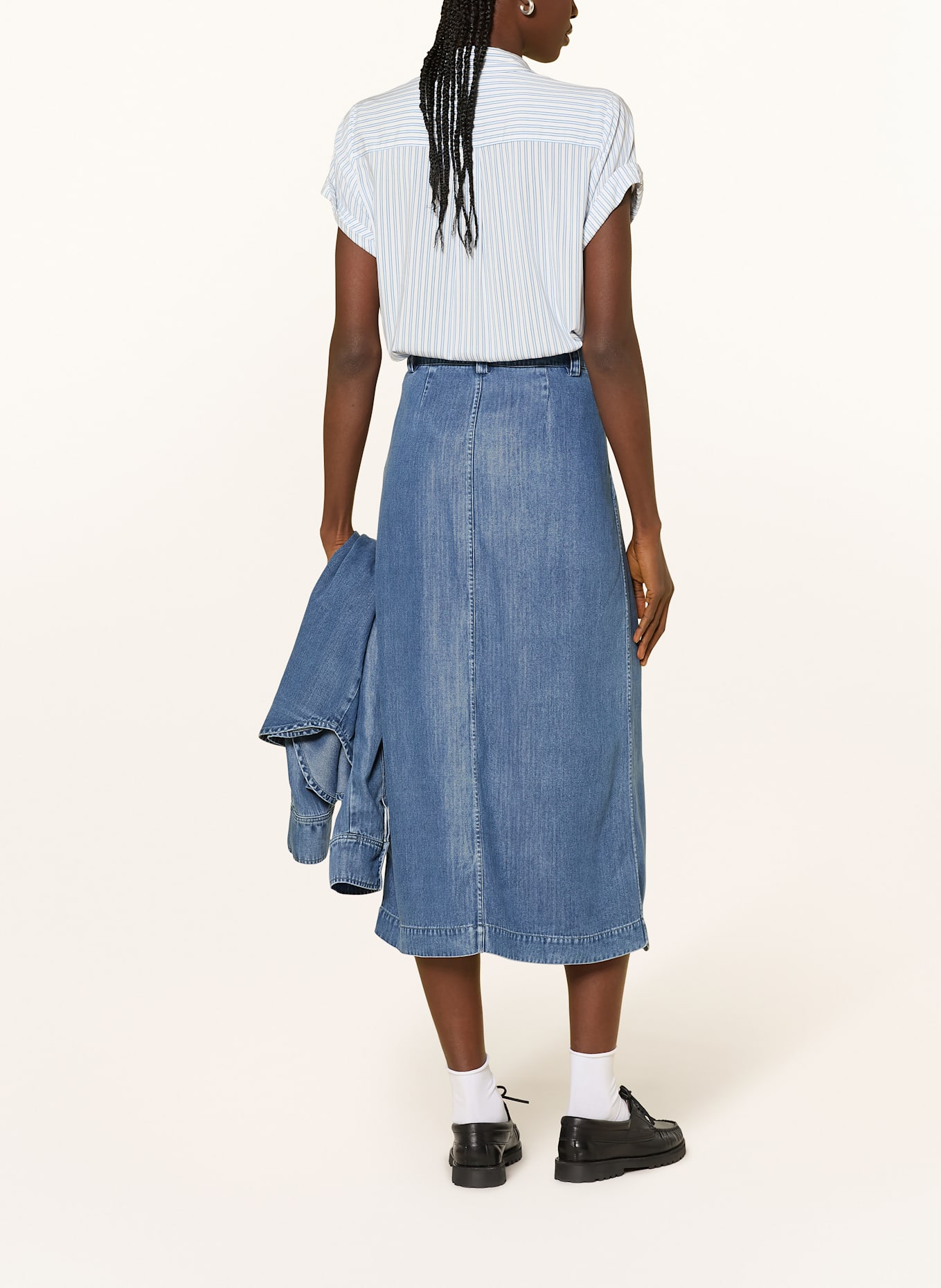 SAMSØE  SAMSØE Blouse MAJAN: WHITE / LIGHT BLUE / GRAY