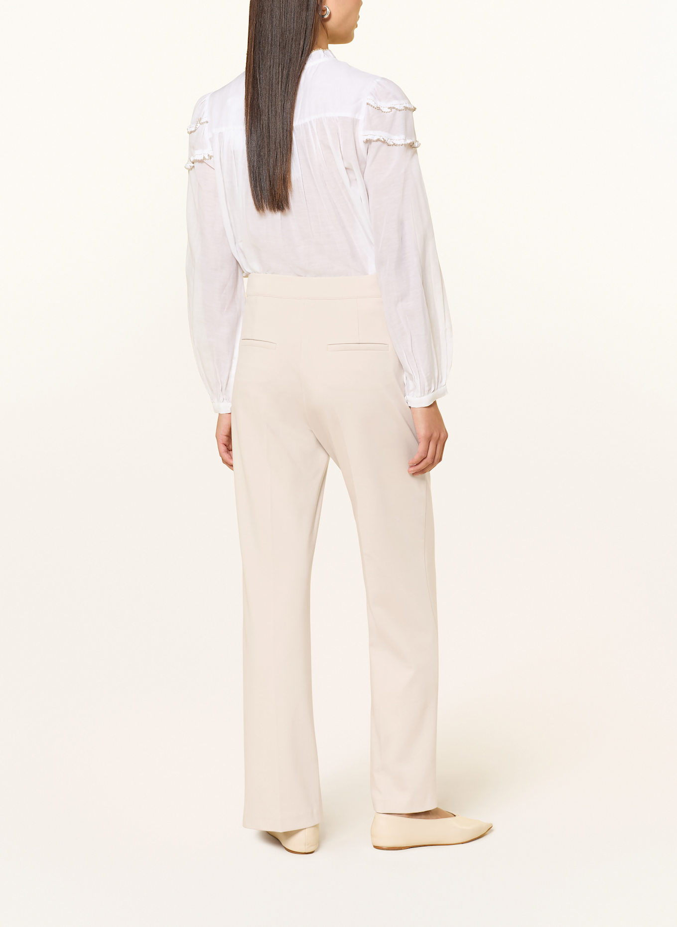 CAMBIO Spodnie marlena AVA: KREMOWY