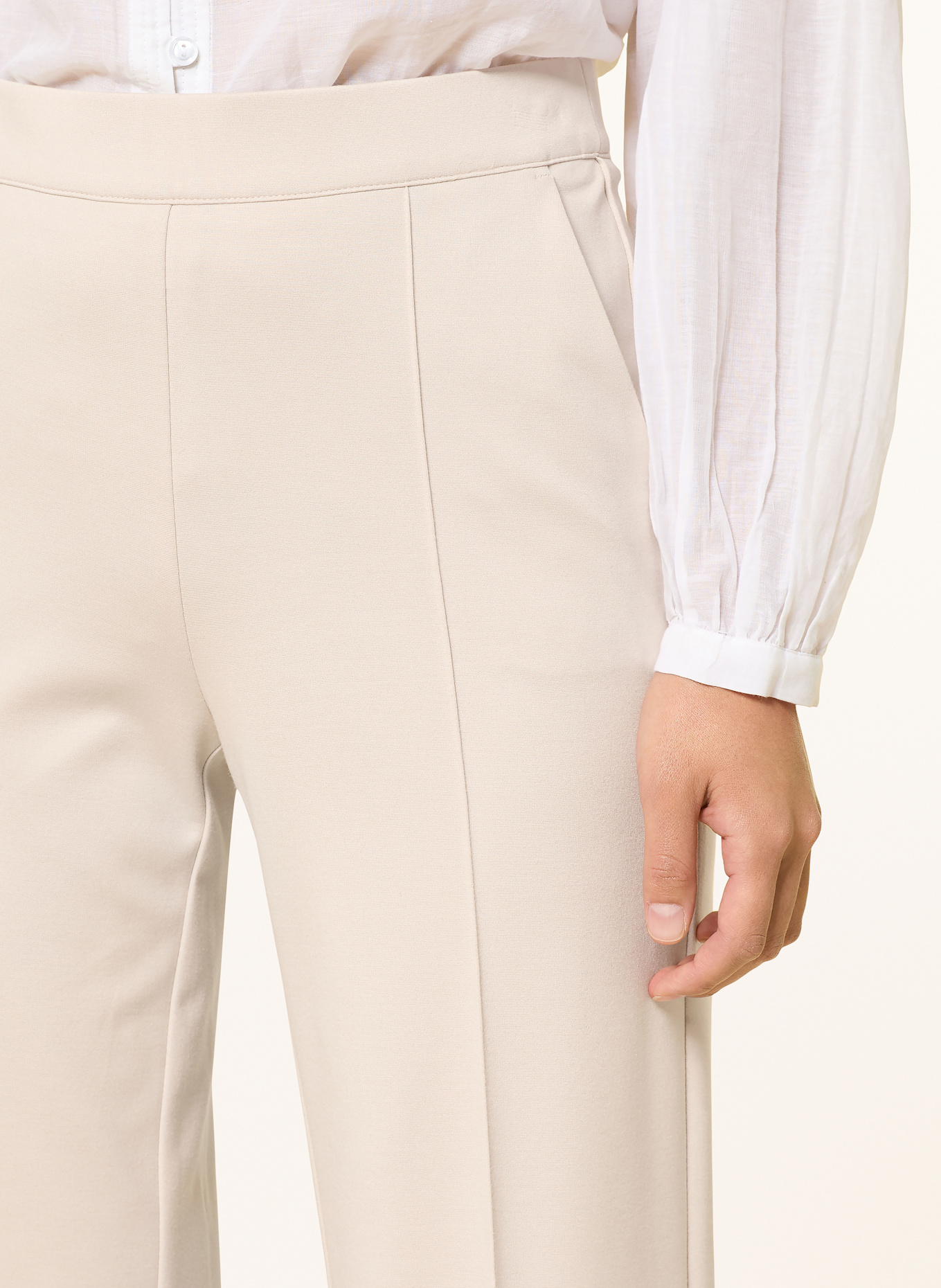 CAMBIO Spodnie marlena AVA: KREMOWY