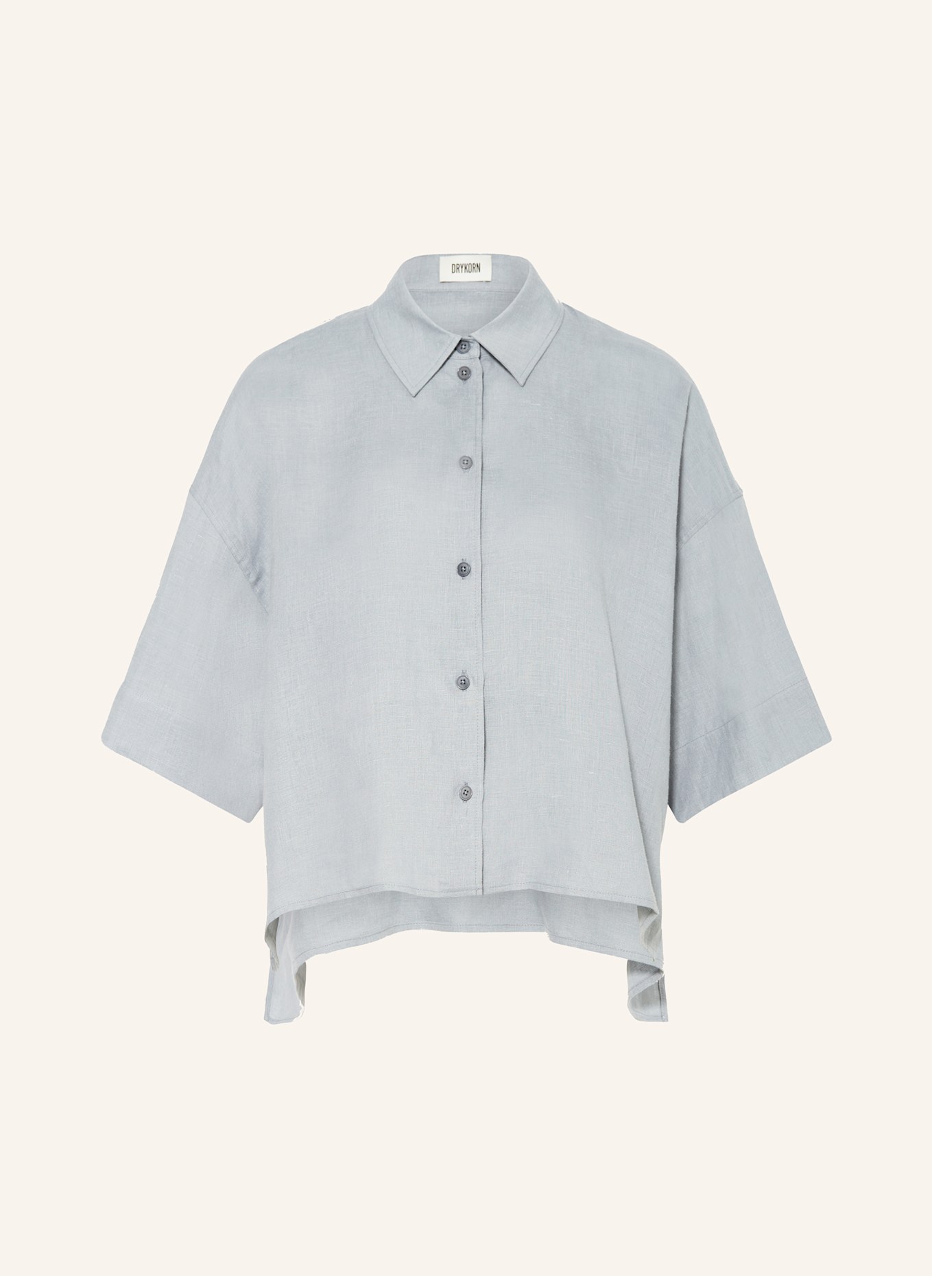 DRYKORN Hemdbluse YARIKA aus Leinen: HELLBLAU