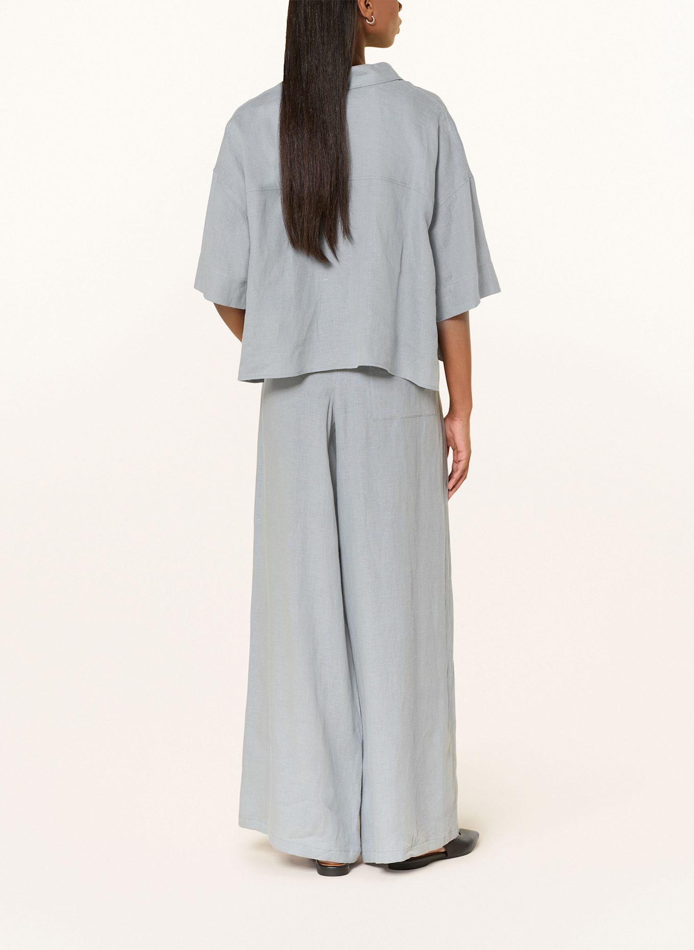 DRYKORN Hemdbluse YARIKA aus Leinen: HELLBLAU