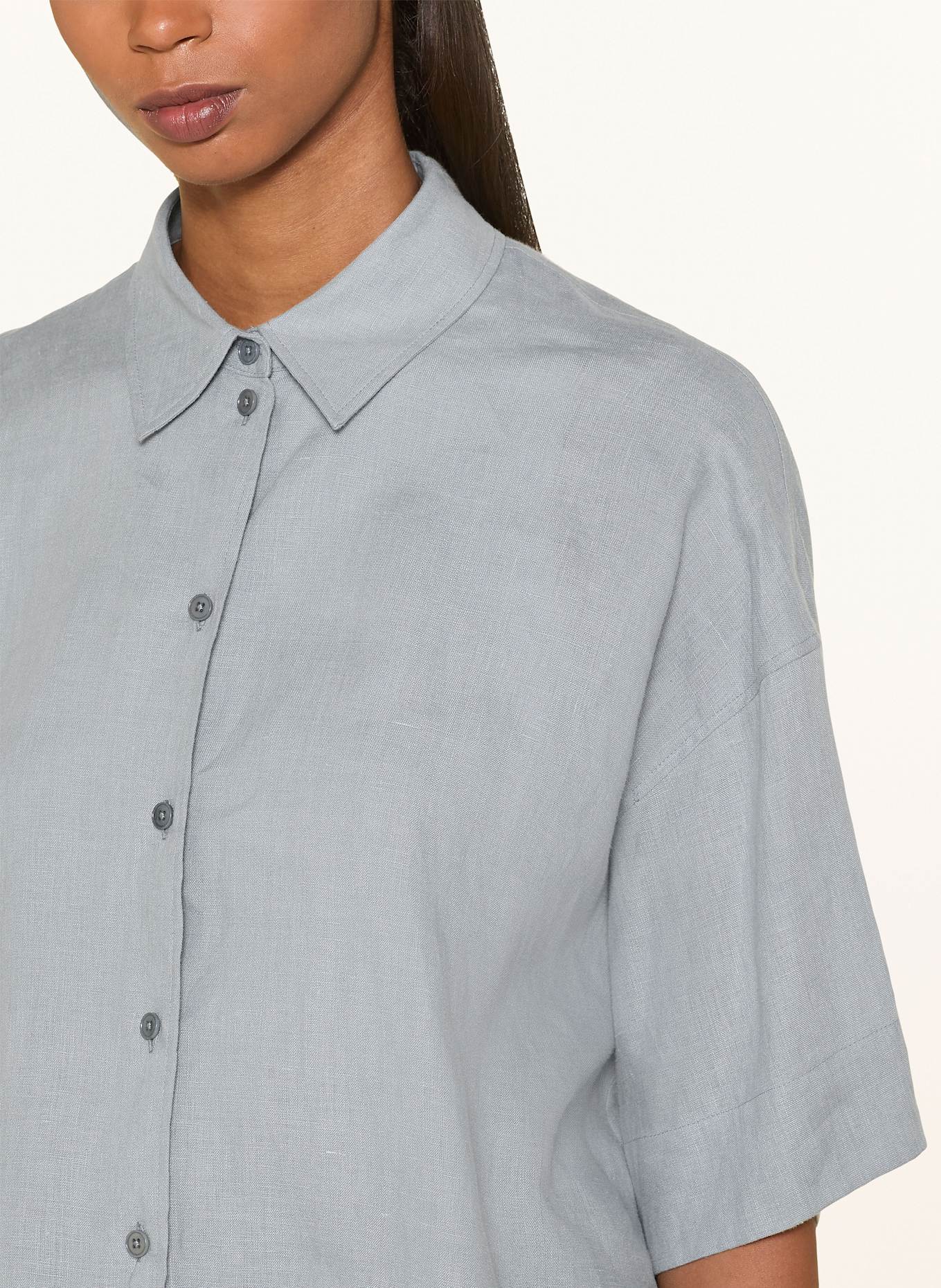 DRYKORN Hemdbluse YARIKA aus Leinen: HELLBLAU