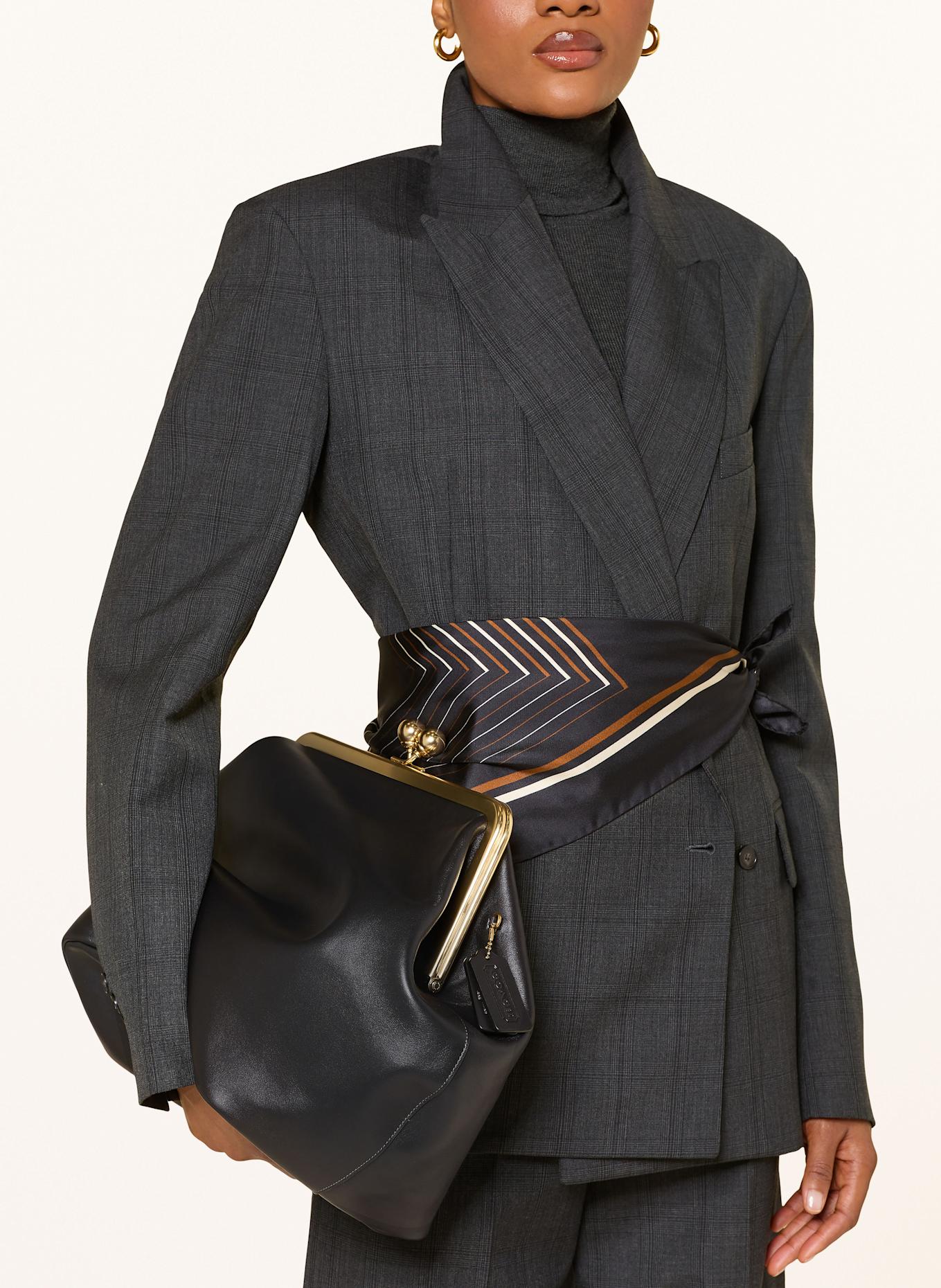 COACH Handtasche KISSLOCK FRAME LARGE: SCHWARZ