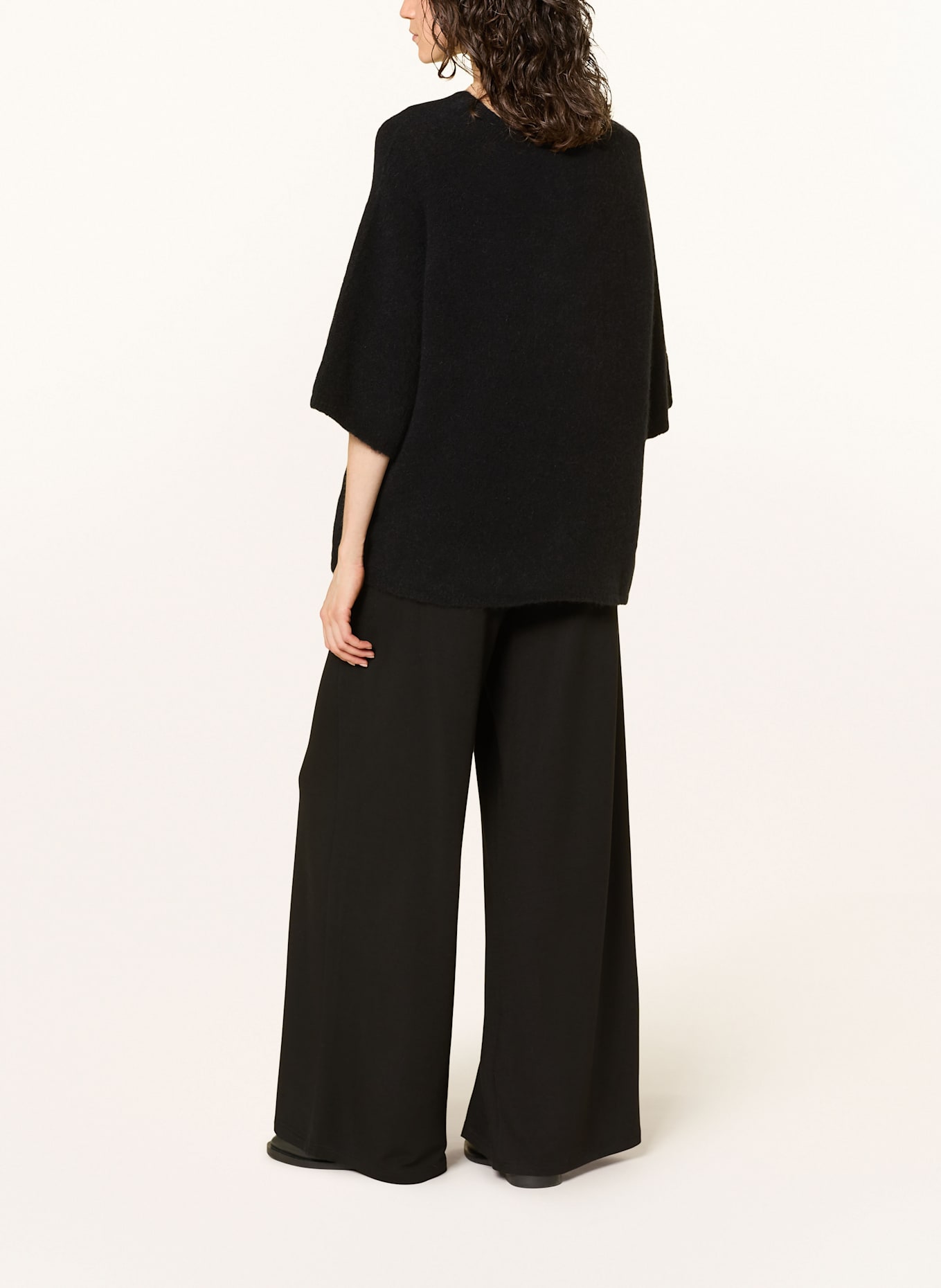 black palms Strickshirt FILINE mit Alpaka: SCHWARZ