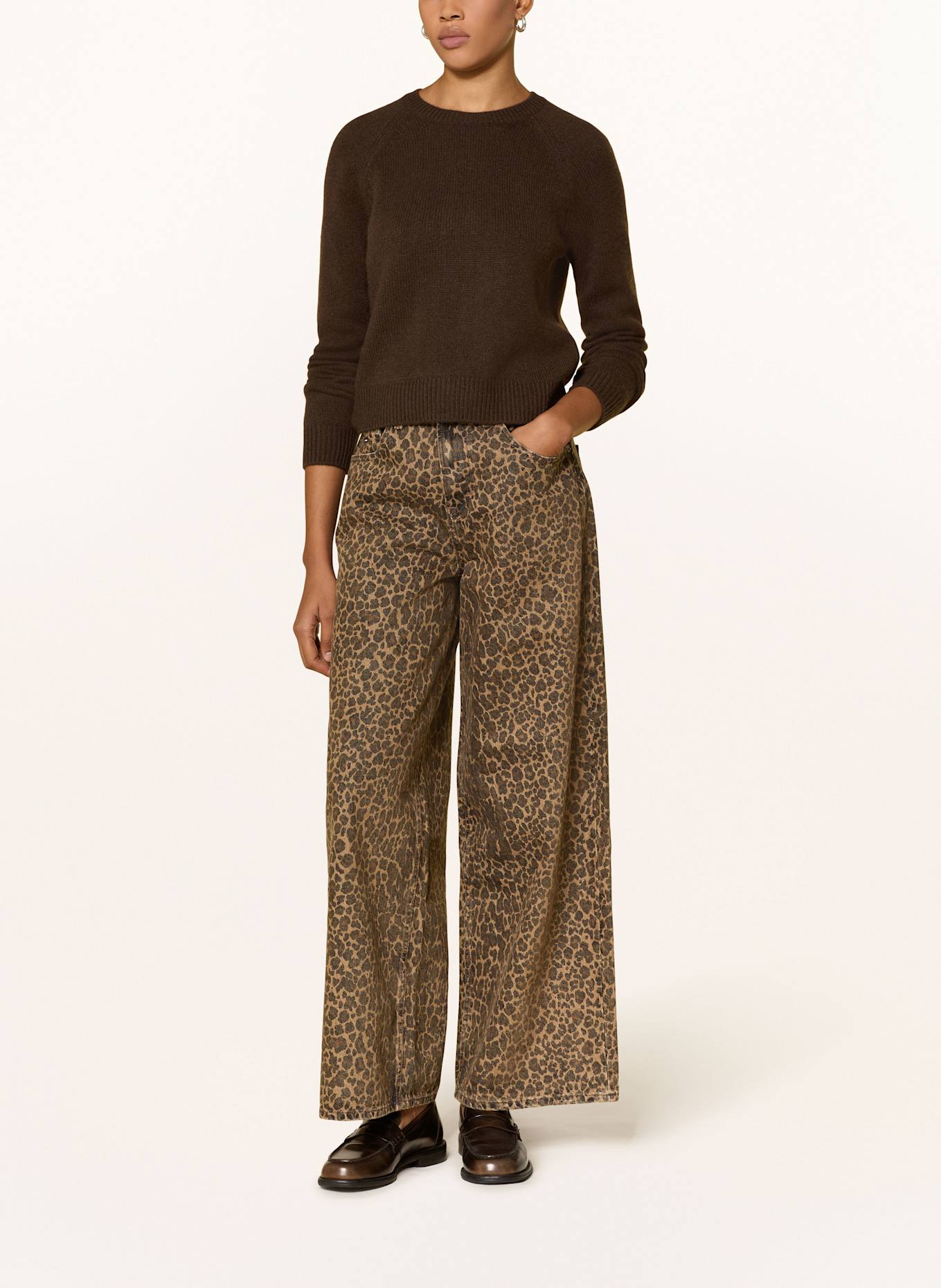 FROM FUTURE Cashmere-Pullover: DUNKELBRAUN