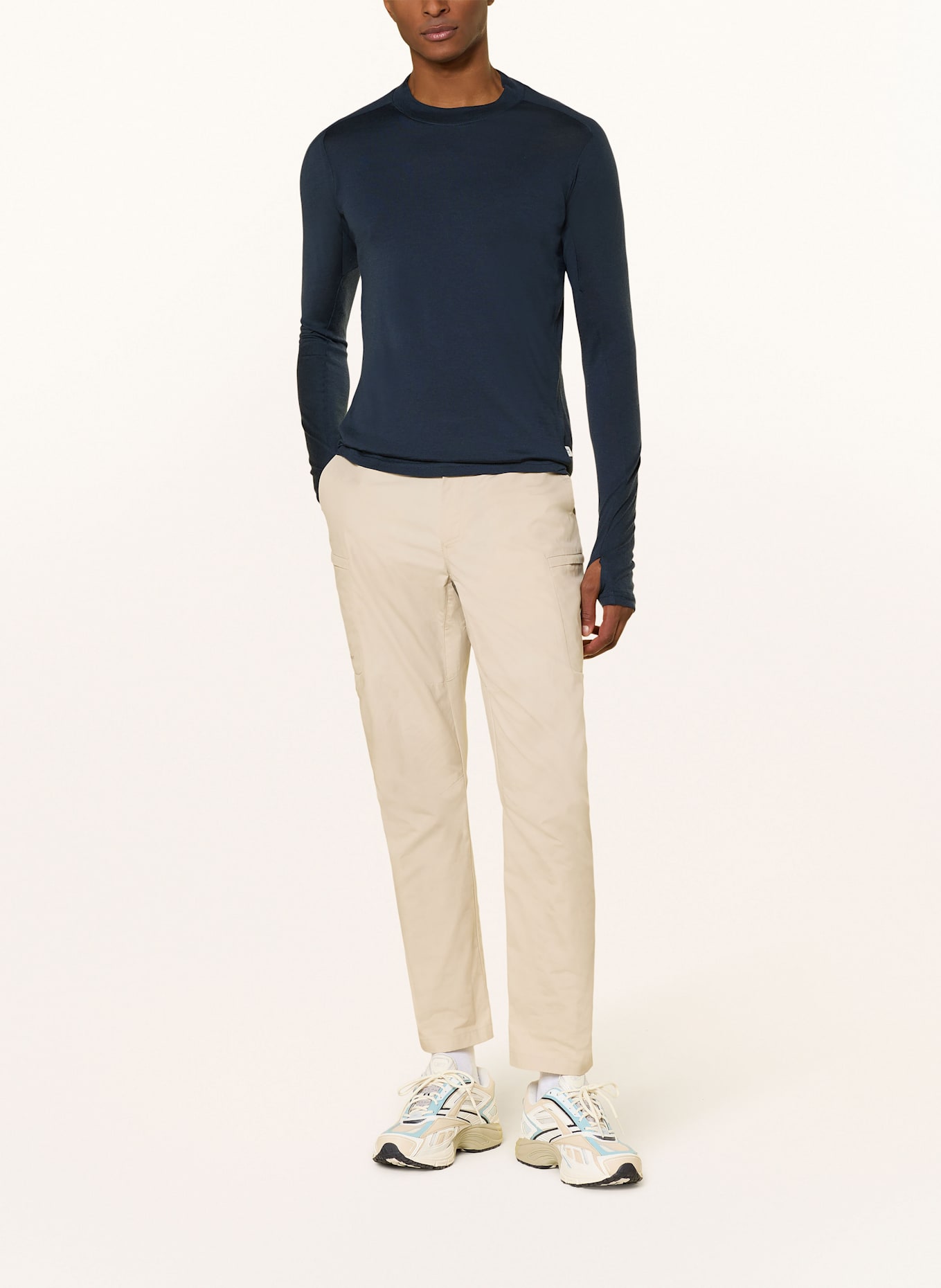 KnowledgeCotton Apparel Longsleeve CLEAVER: DUNKELBLAU