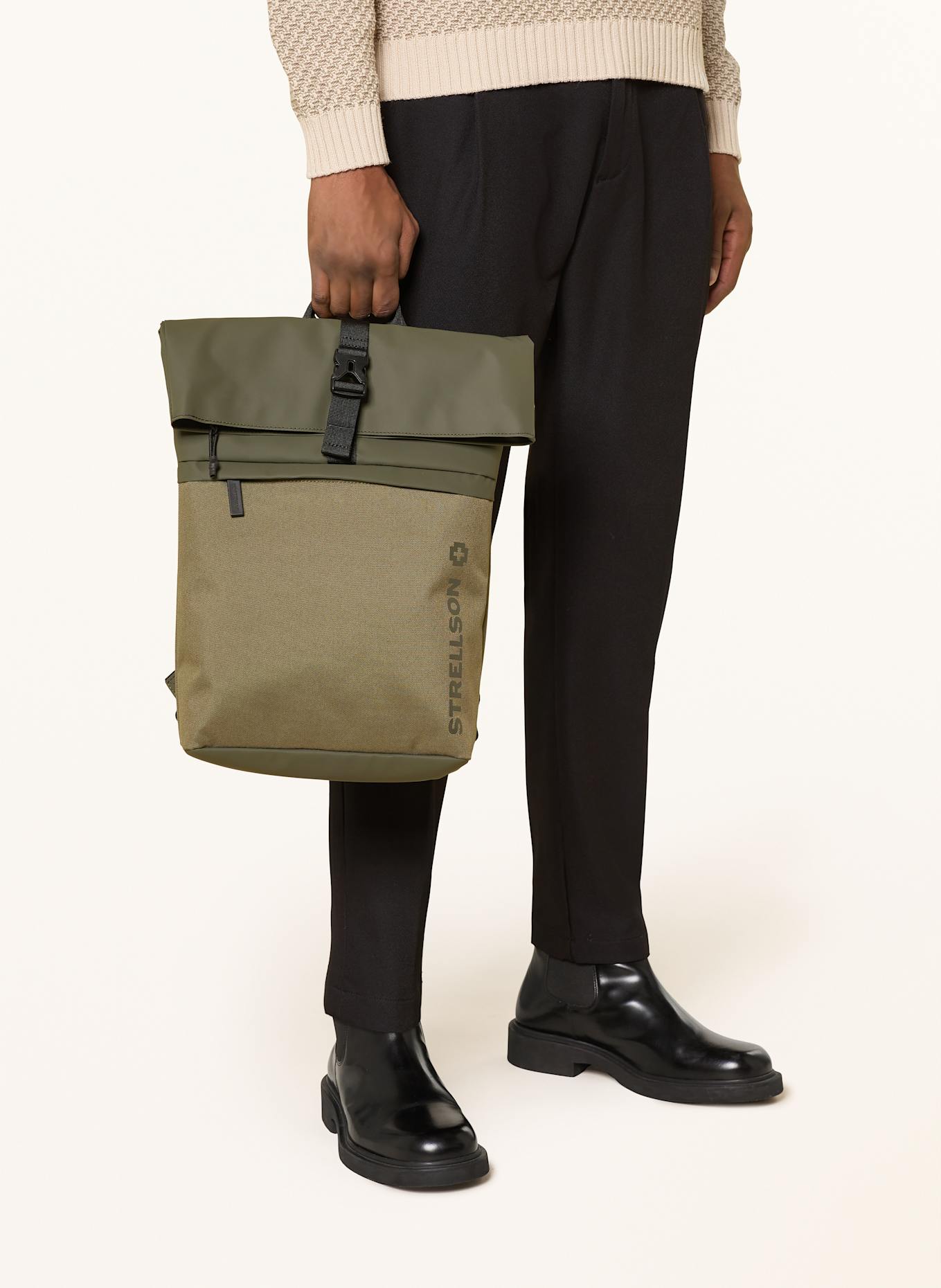 STRELLSON Rucksack ALPERTON EDDIE mit Laptop-Fach: OLIV