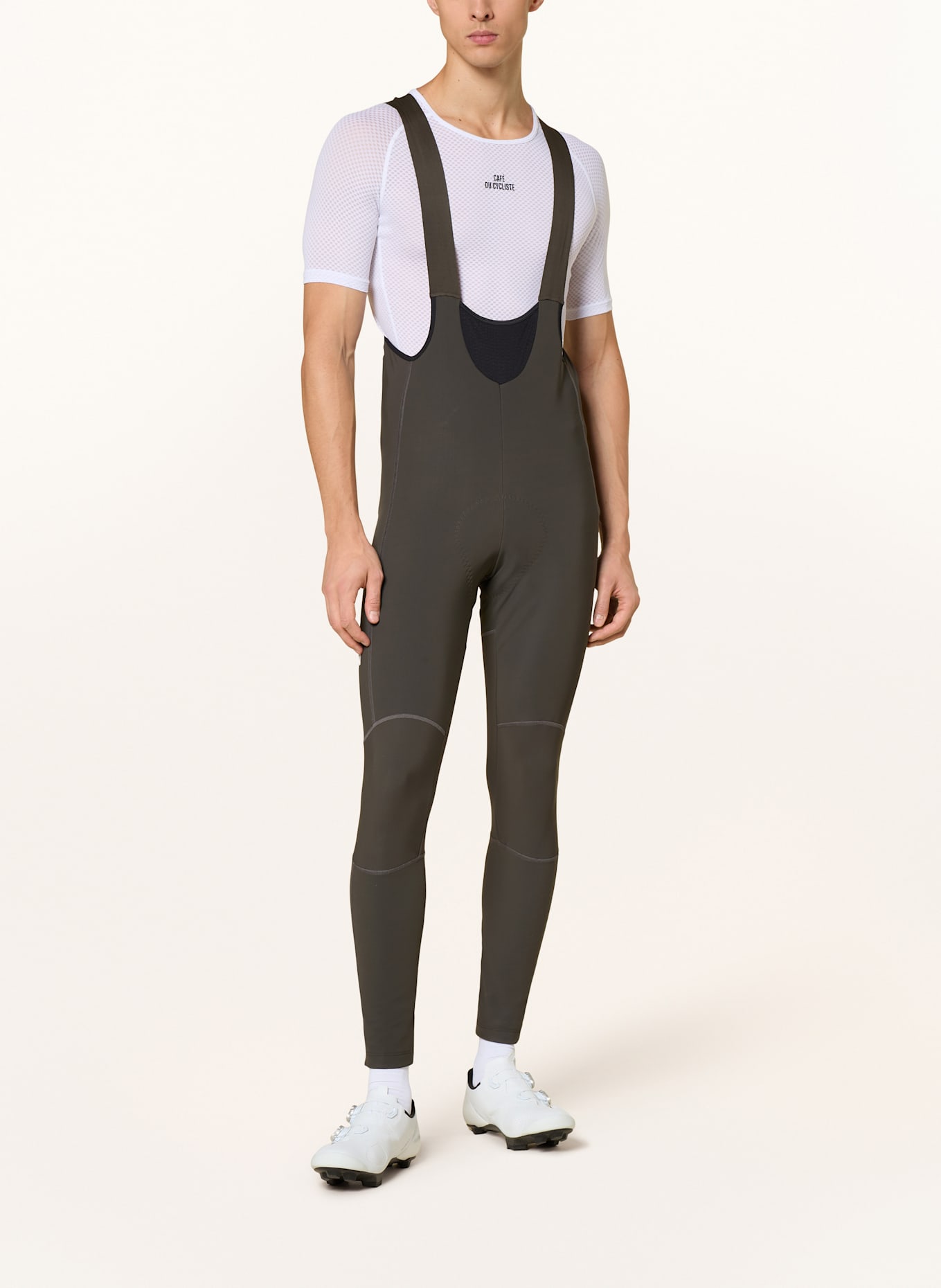 PAS NORMAL STUDIOS Gefütterte Radhose mit gepolstertem Einsatz MECHANISM DEEP WINTER: OLIV