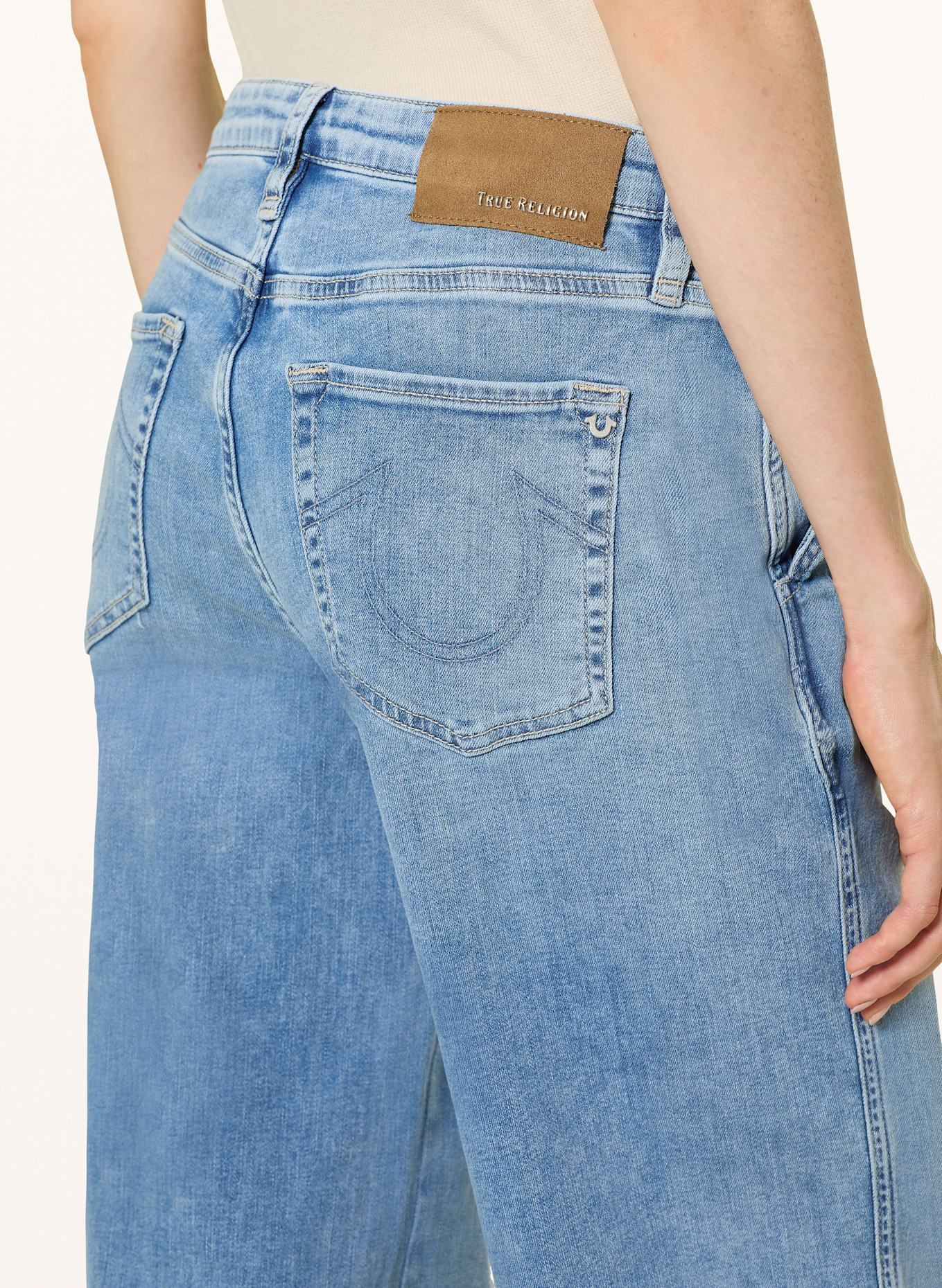 TRUE RELIGION Wide Leg Jeans LAUREN: 4646 Light Blue