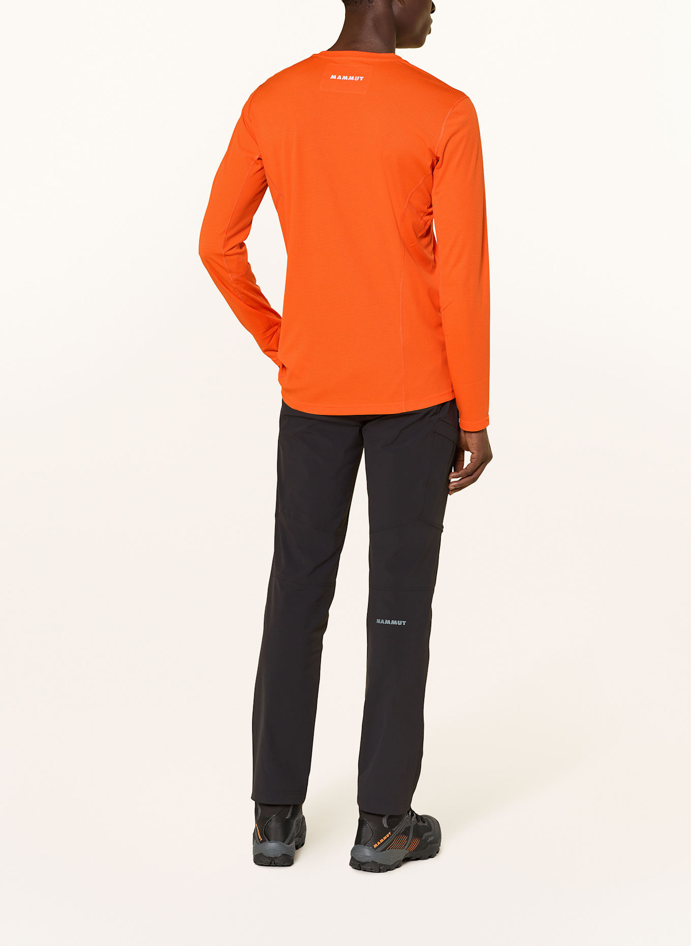 MAMMUT Long sleeve shirt EIGER NORDWAND: NEON ORANGE