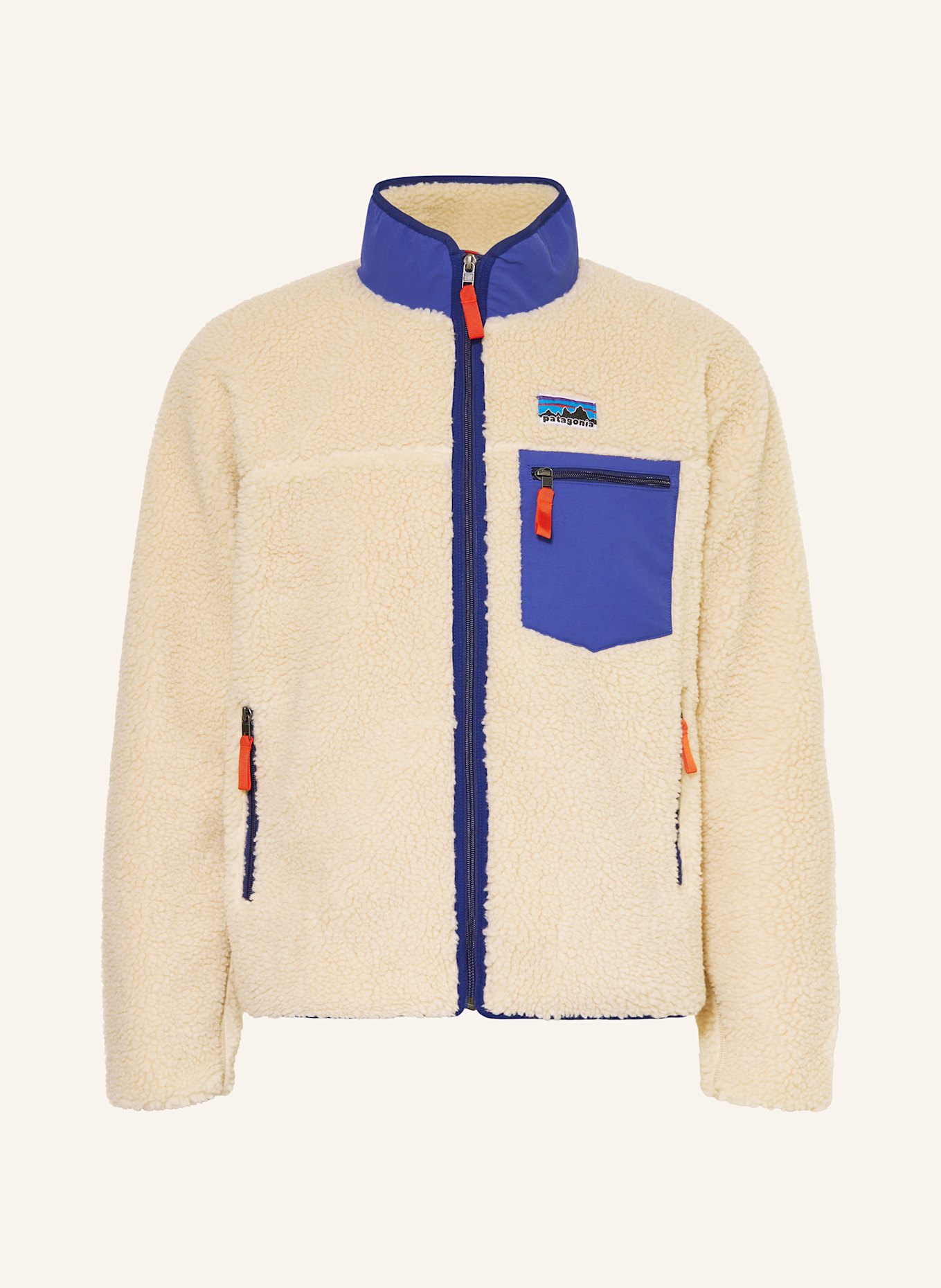 patagonia Kurtka z polaru CLASSIC RETRO-X® z pluszowego materiału: ECRU