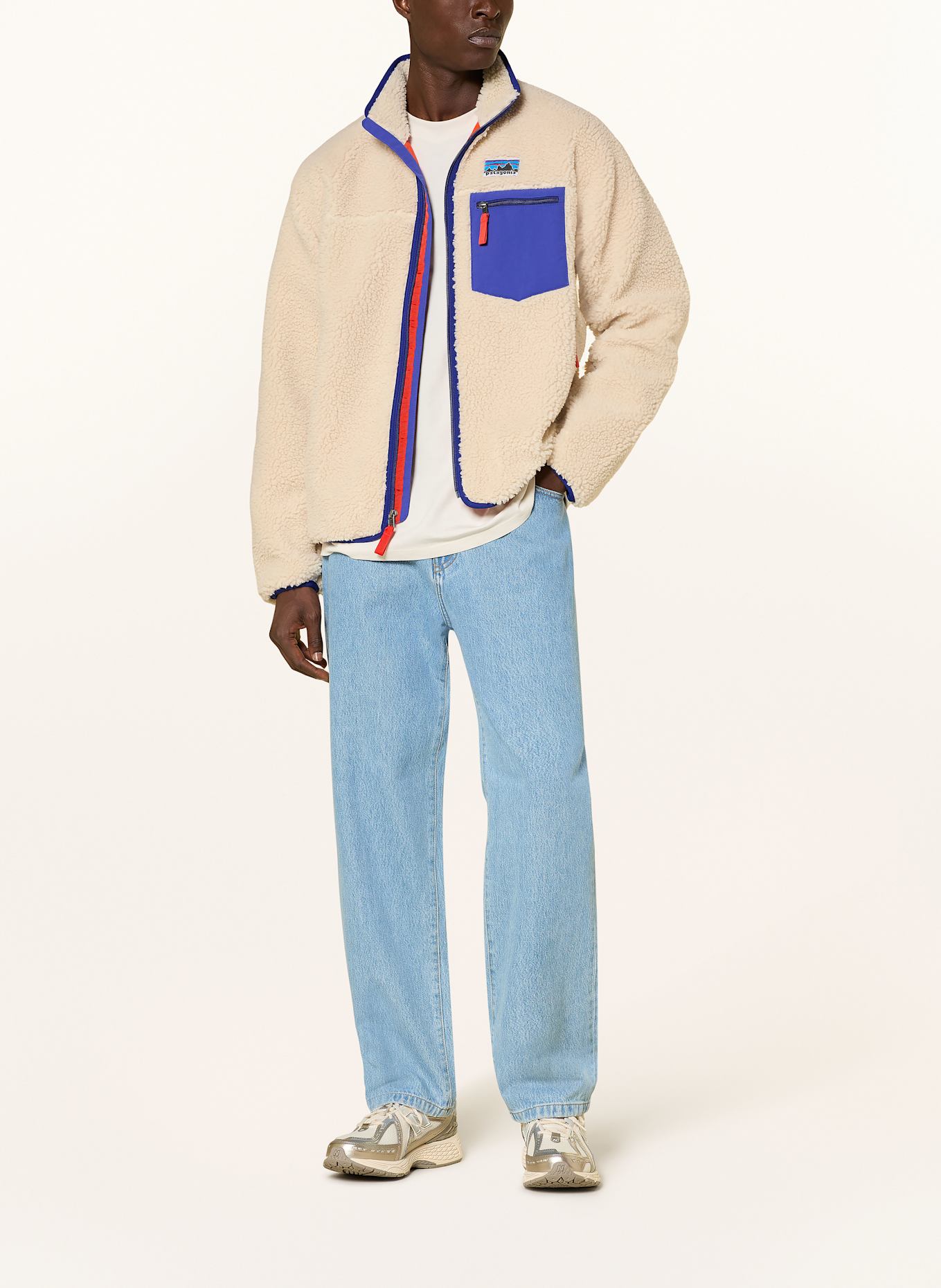 patagonia Kurtka z polaru CLASSIC RETRO-X® z pluszowego materiału: ECRU