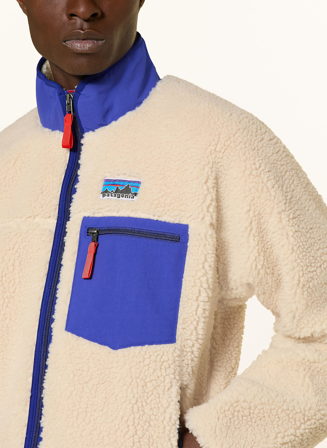 patagonia Kurtka z polaru CLASSIC RETRO-X® z pluszowego materiału: ECRU