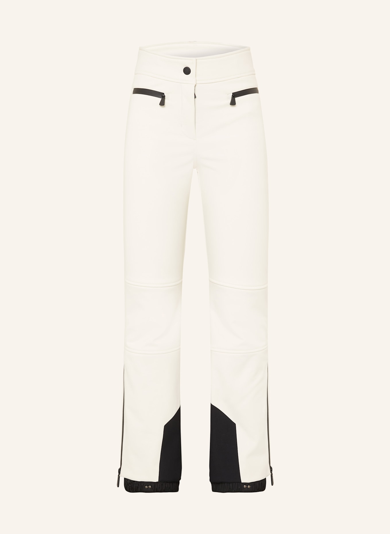 MONCLER GRENOBLE Softshell-Skihose: ECRU
