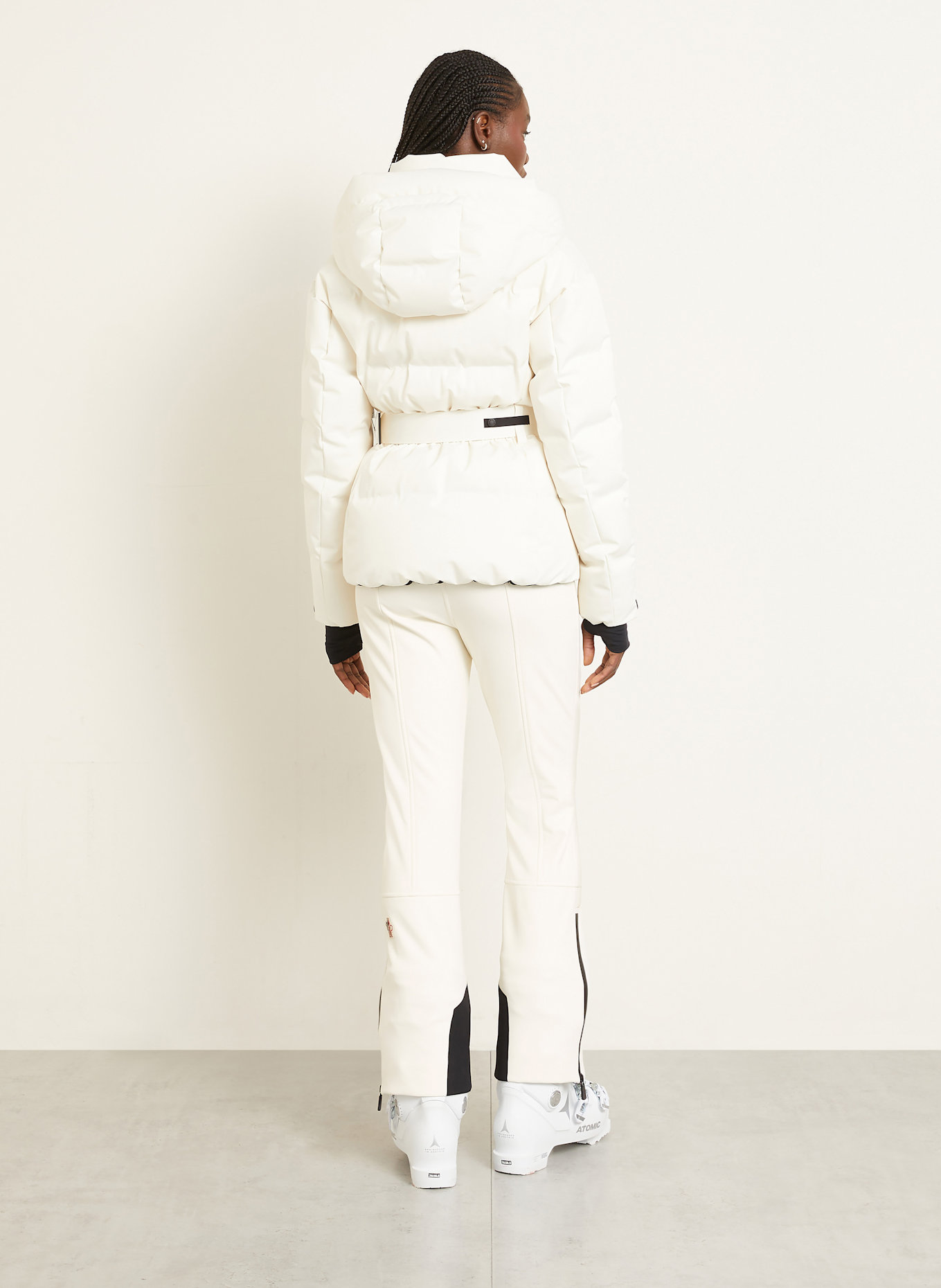MONCLER GRENOBLE Softshell-Skihose: ECRU