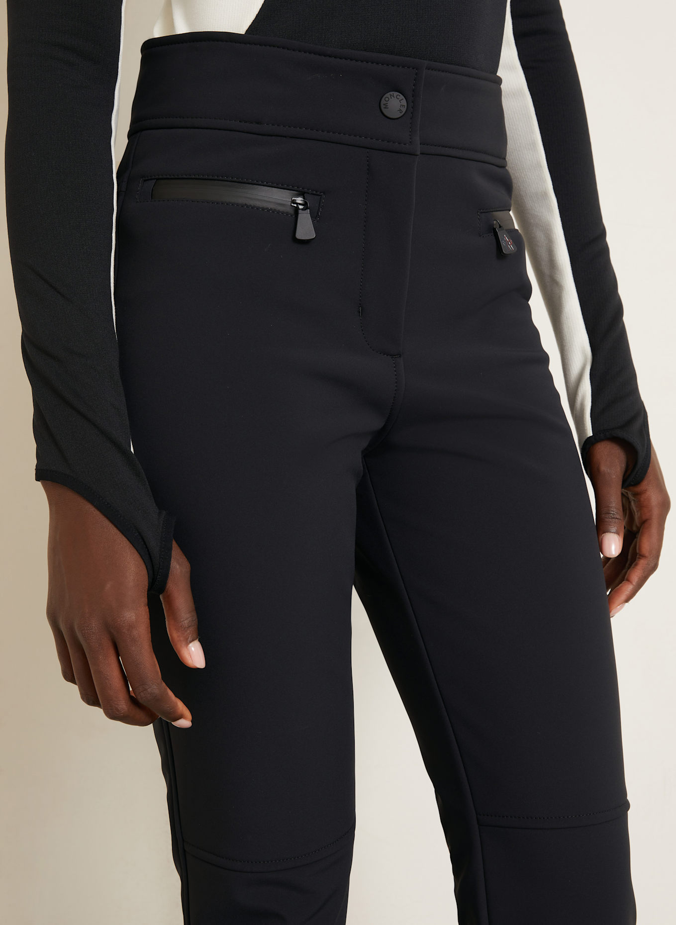 MONCLER GRENOBLE Softshell-Skihose: SCHWARZ
