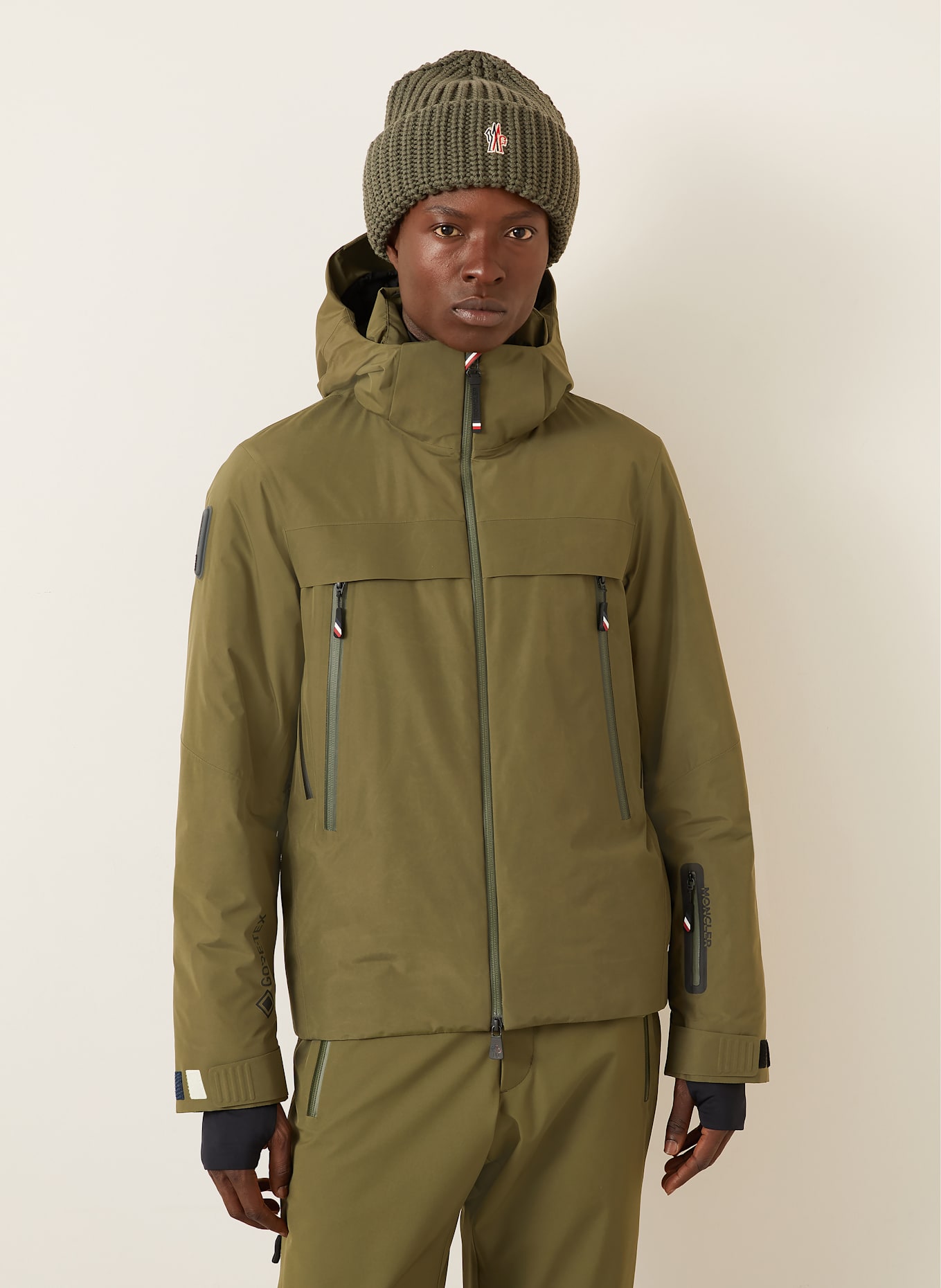 MONCLER GRENOBLE Daunen-Skijacke BALMHORN: KHAKI