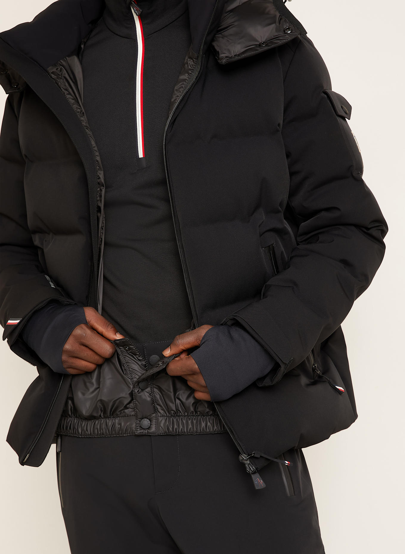 MONCLER GRENOBLE Daunen-Skijacke MONTGETECH: SCHWARZ