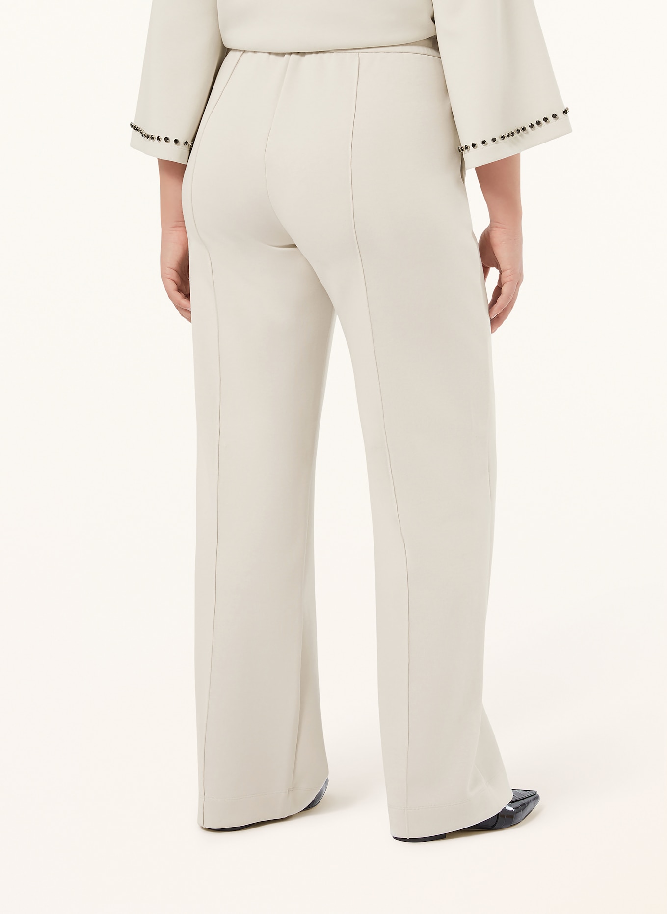 MARINA RINALDI Sweatpants ALBORE: ECRU