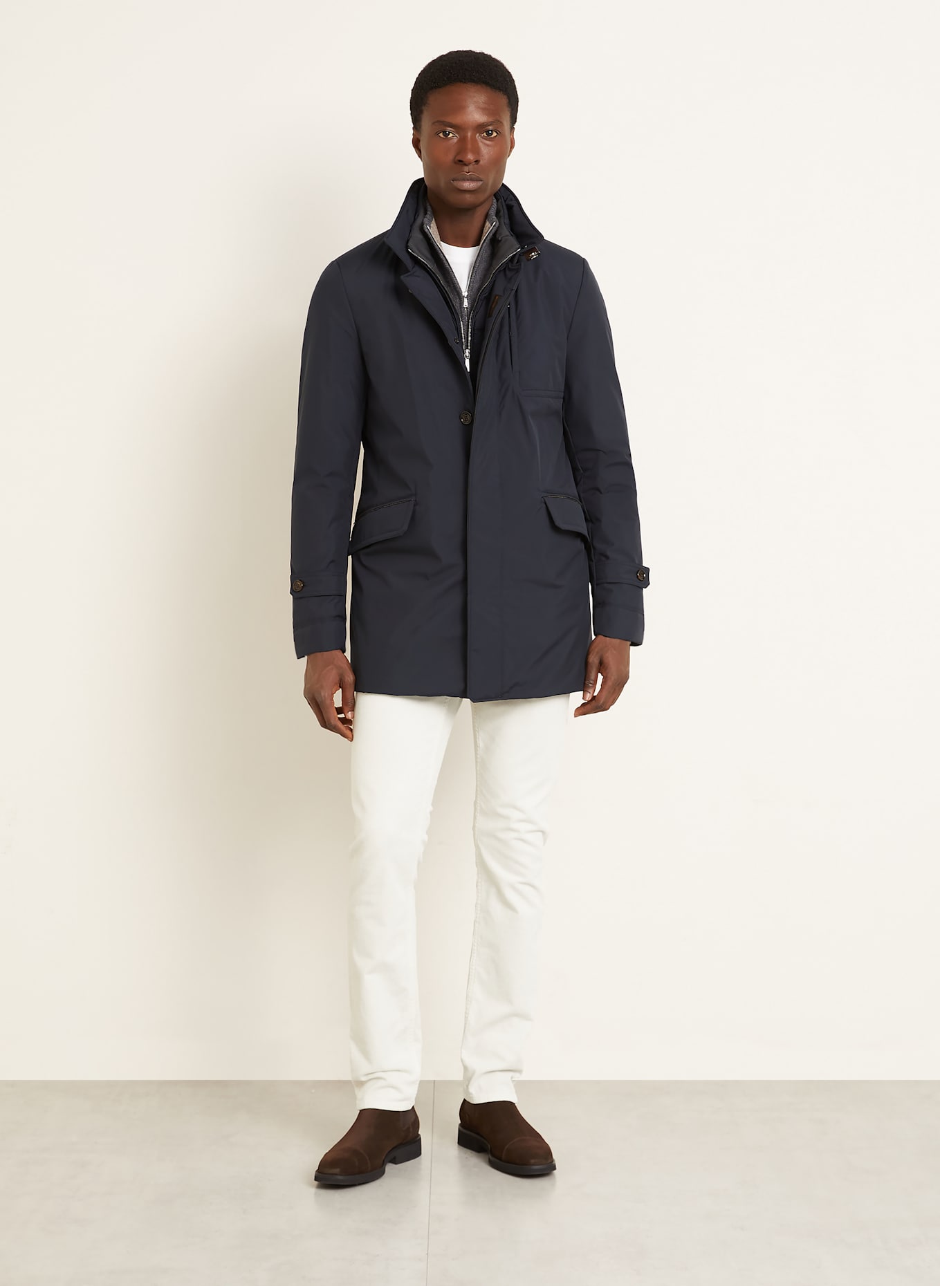 MOORER Daunenjacke: DUNKELBLAU