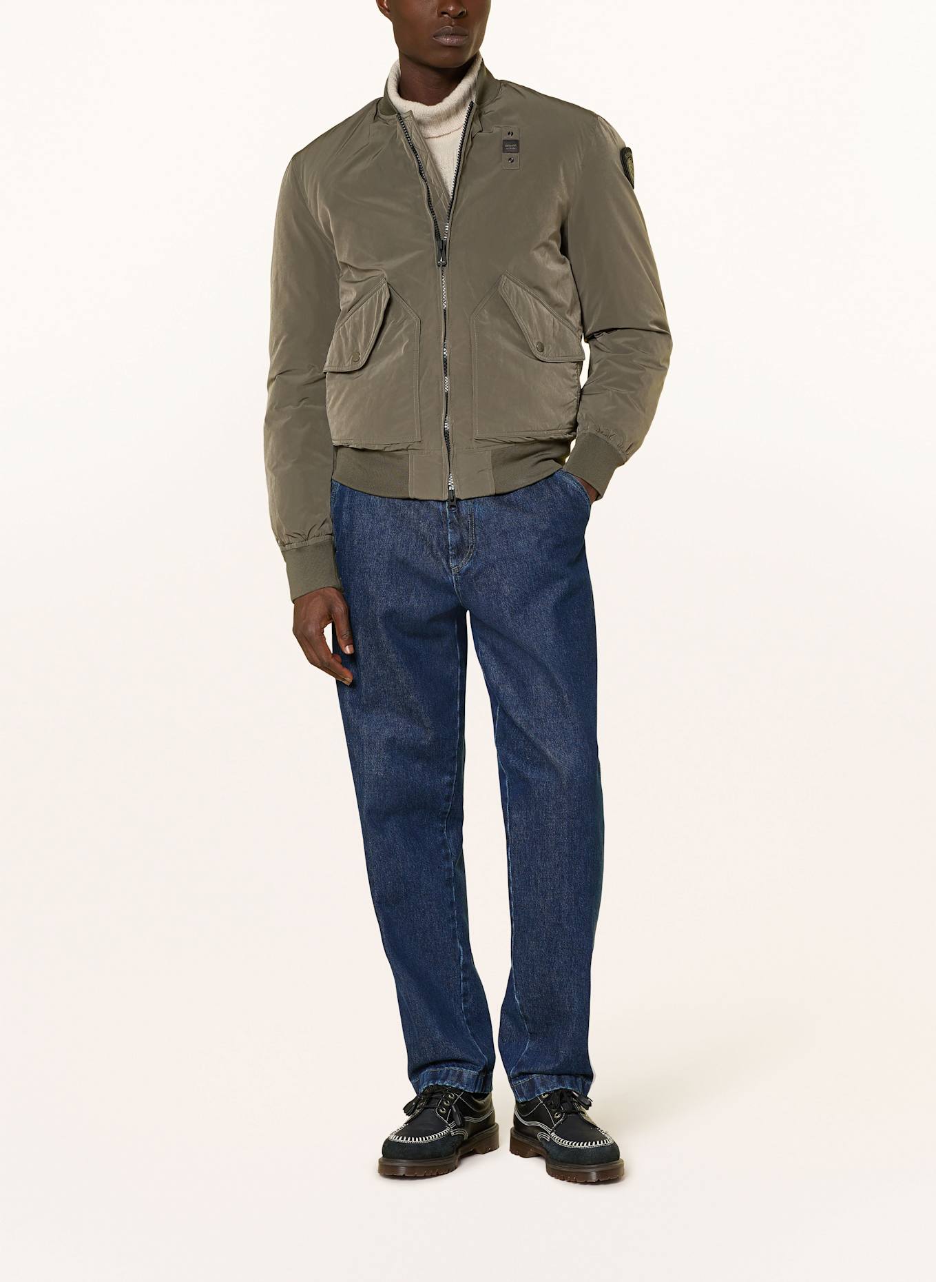 Blauer Blouson ARGUS mit DUPONT™ SORONA®-Isolierung: OLIV