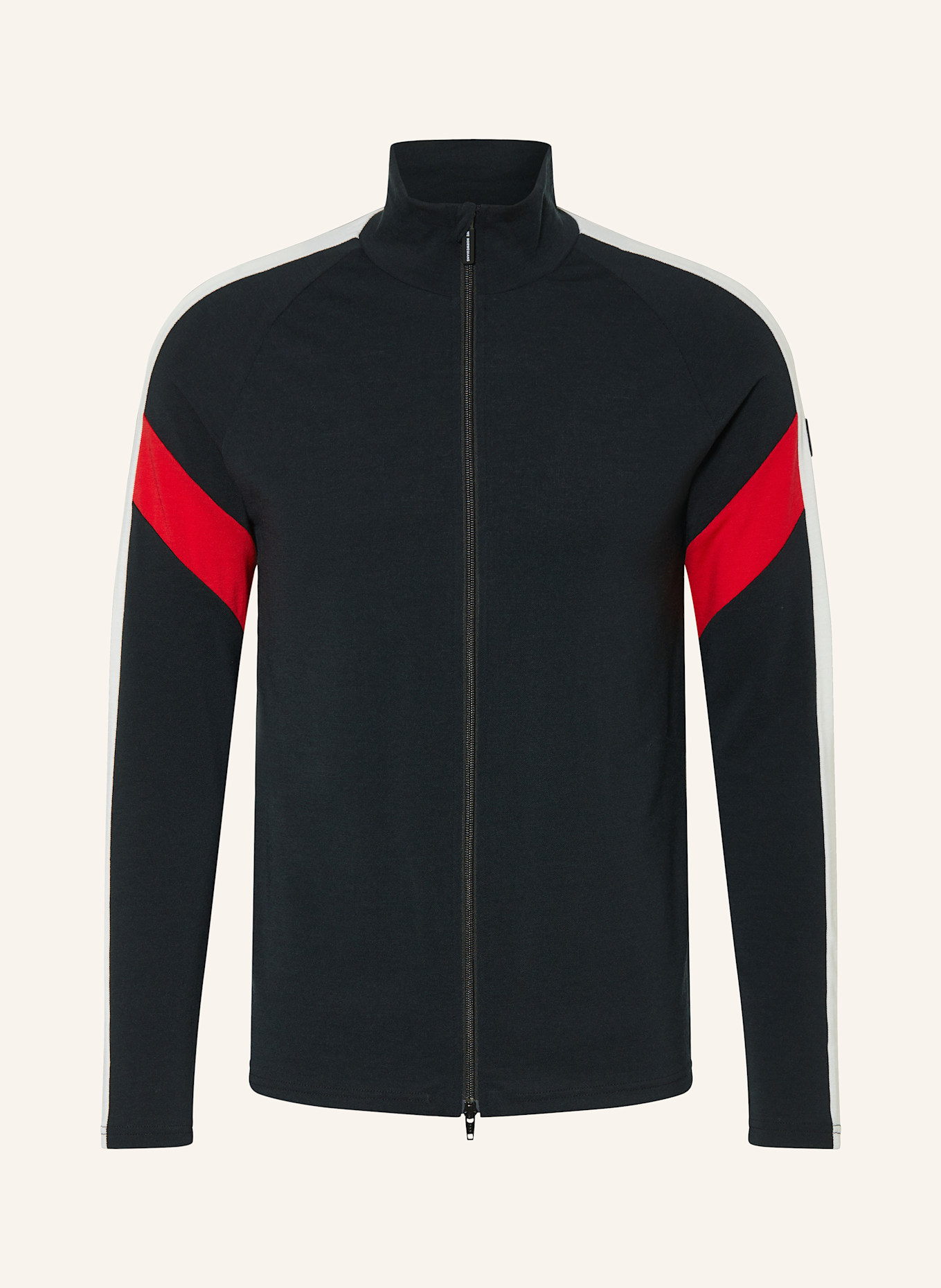 WE NORWEGIANS Midlayer-Jacke ZERMATT: SCHWARZ / WEISS / ROT