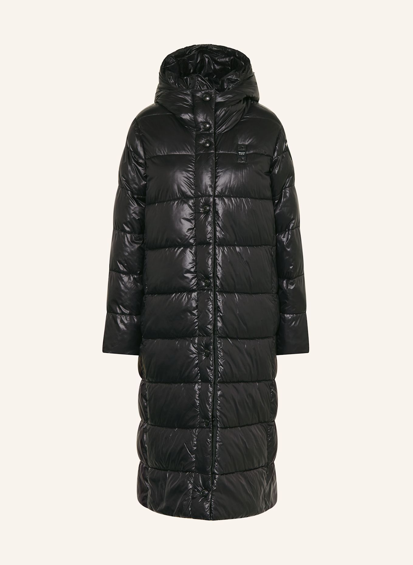 Blauer Steppmantel BELLEVUE mit DUPONT™ SORONA®-Isolierung: SCHWARZ