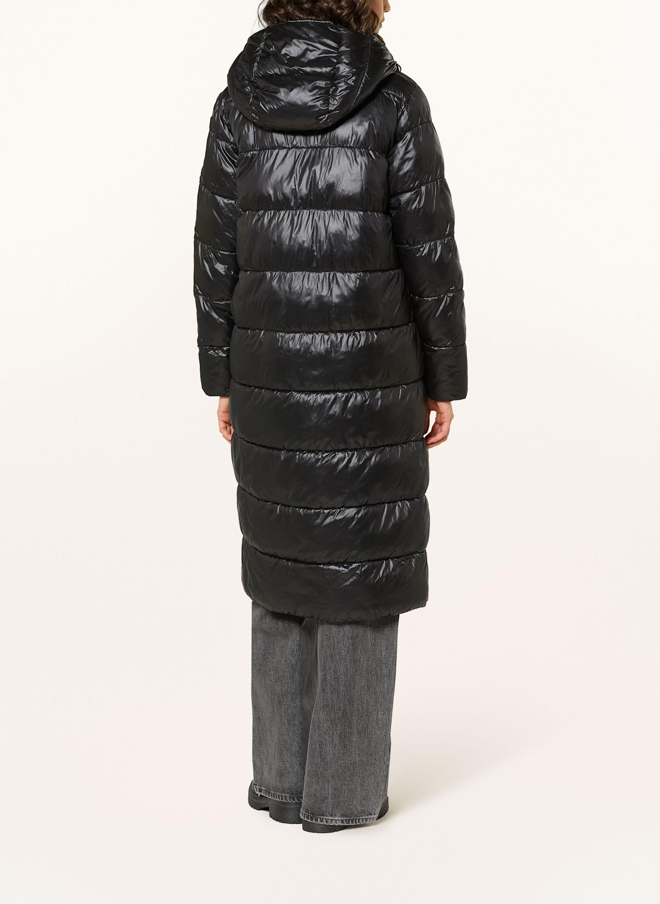 Blauer Steppmantel BELLEVUE mit DUPONT™ SORONA®-Isolierung: SCHWARZ