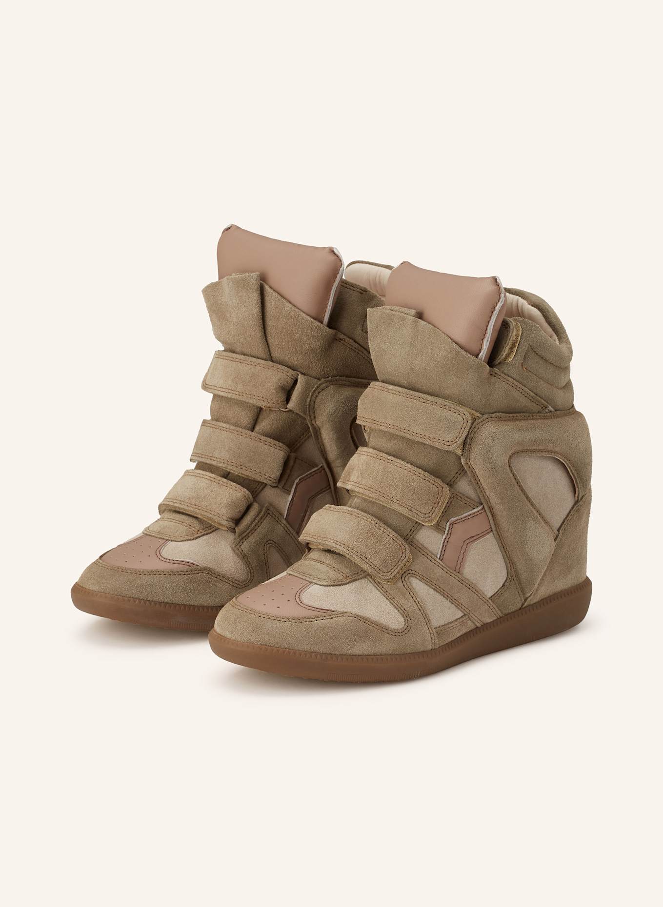 ISABEL MARANT Hightop-Sneaker BEKETT: OLIV / TAUPE