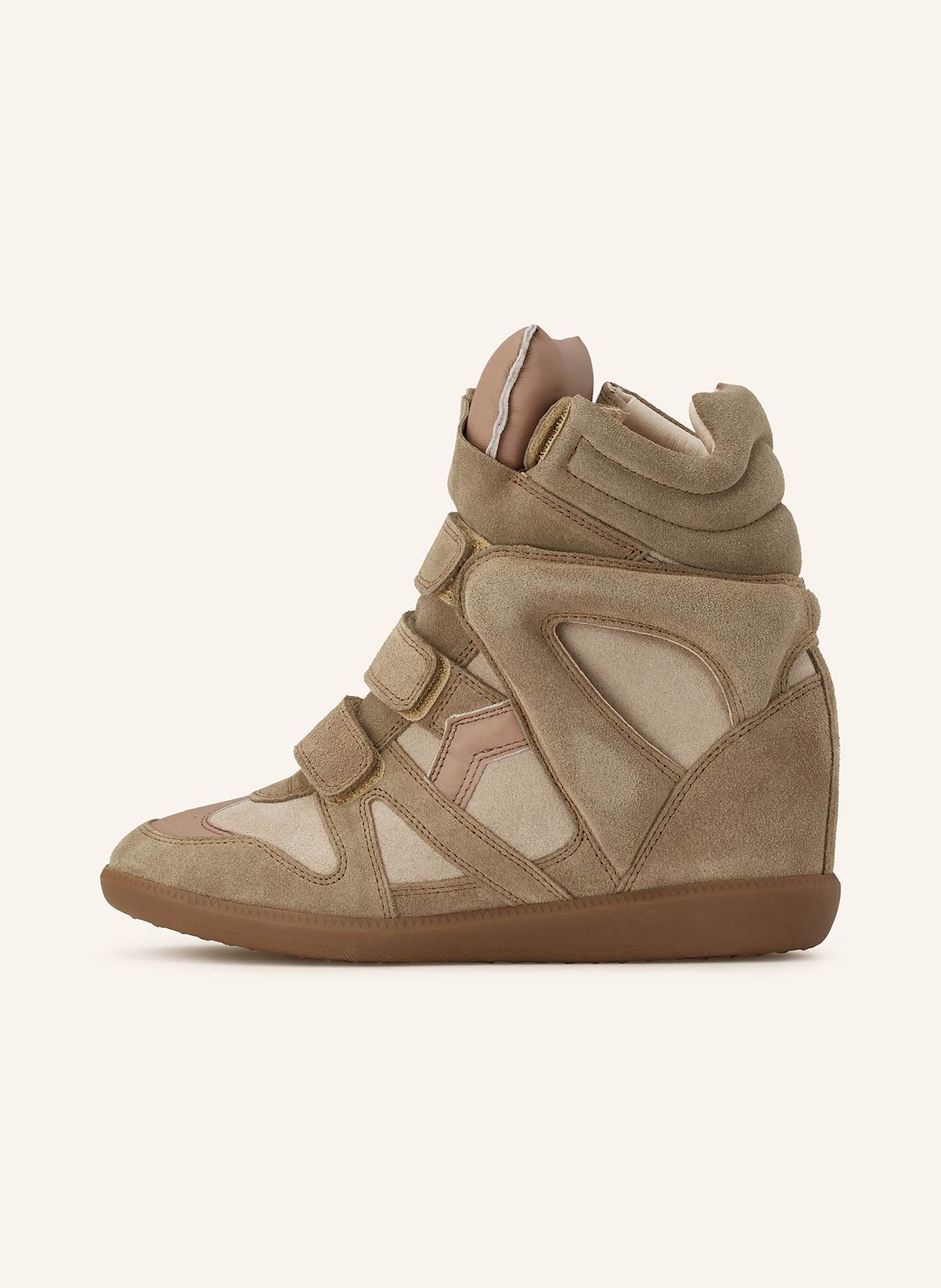 ISABEL MARANT Hightop-Sneaker BEKETT: OLIV / TAUPE