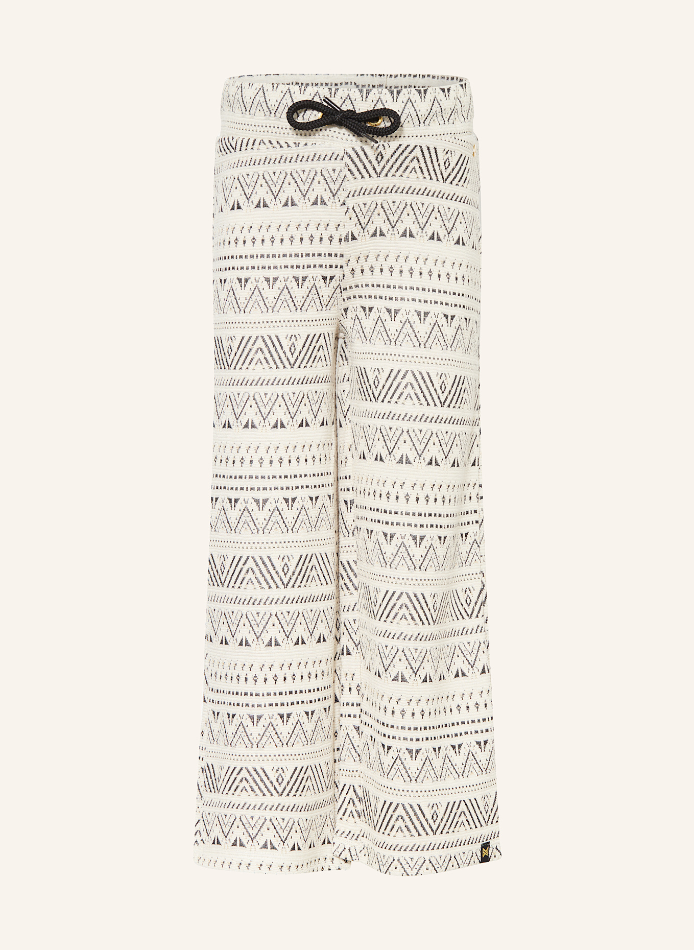 Koko Noko Spodnie dżersejowe: KREMOWY / CZARNY