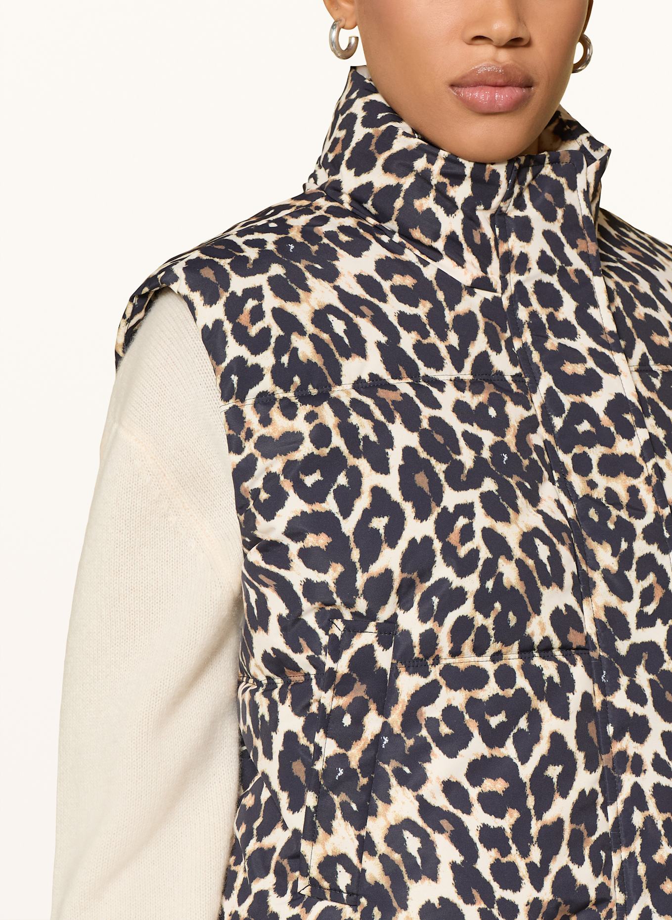 lollys laundry Steppweste SADALL: HELLBRAUN / BRAUN / DUNKELBRAUN